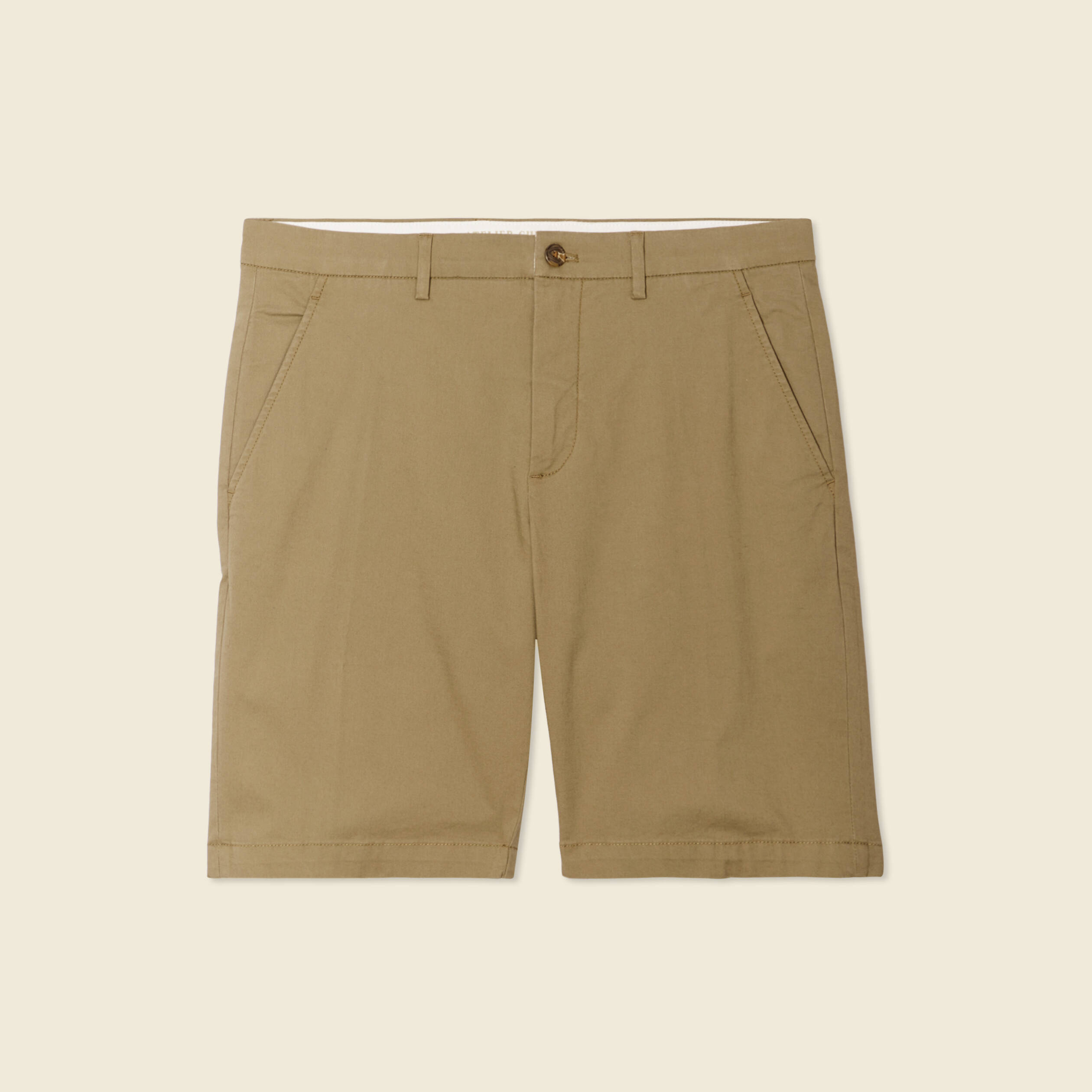 bermuda droit eco responsable vert kaki homme Bermuda droit éco-responsable vert kaki homme