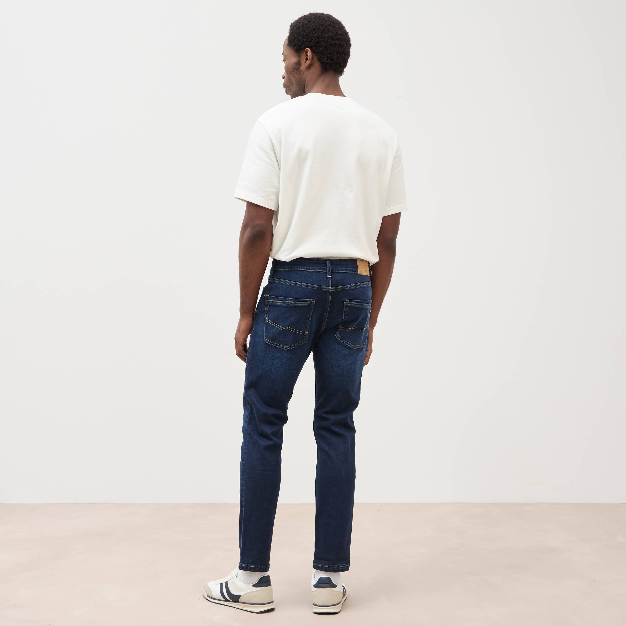 Jeans slim longueur 30 denim brut homme