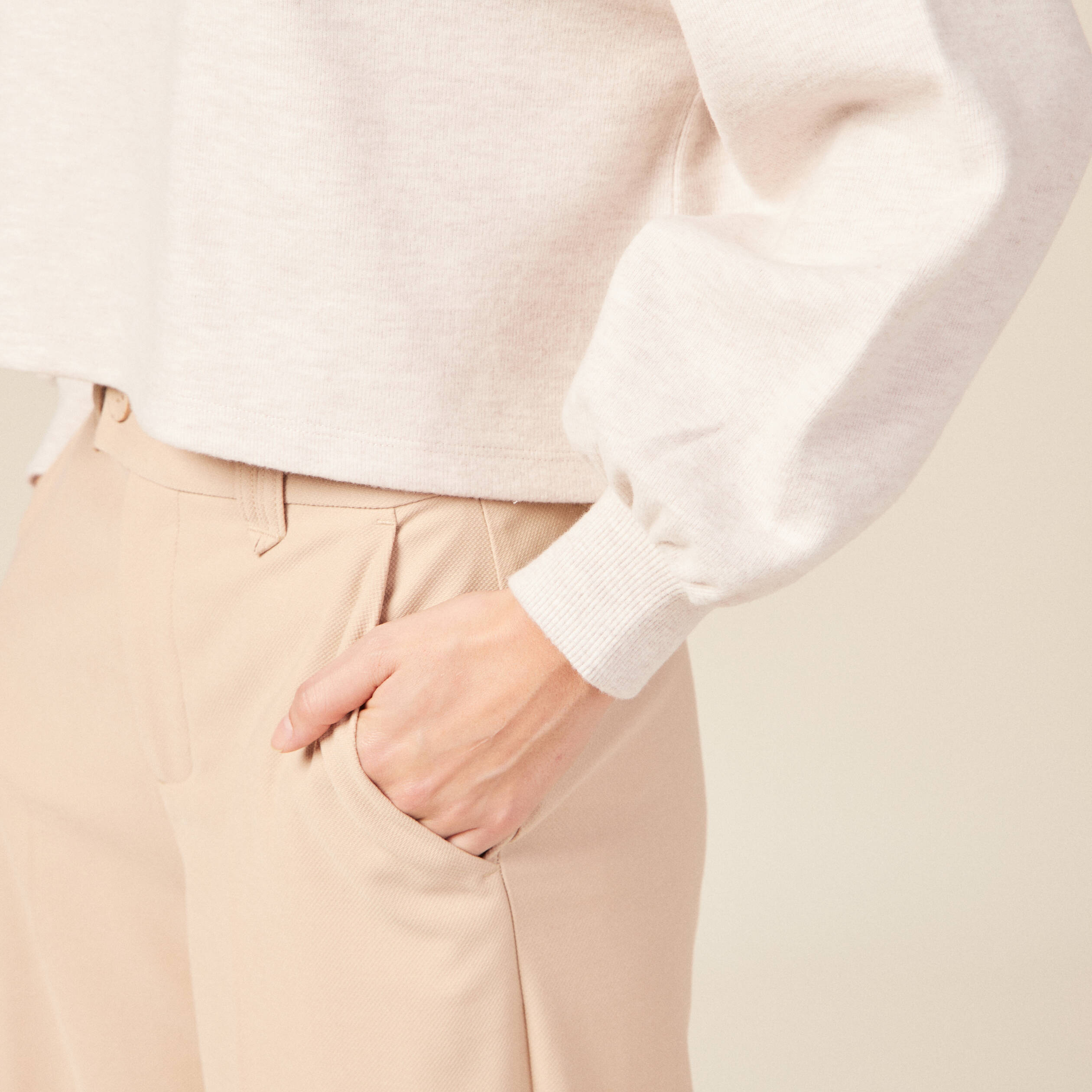 Sweat eco responsable creme femme Vibs