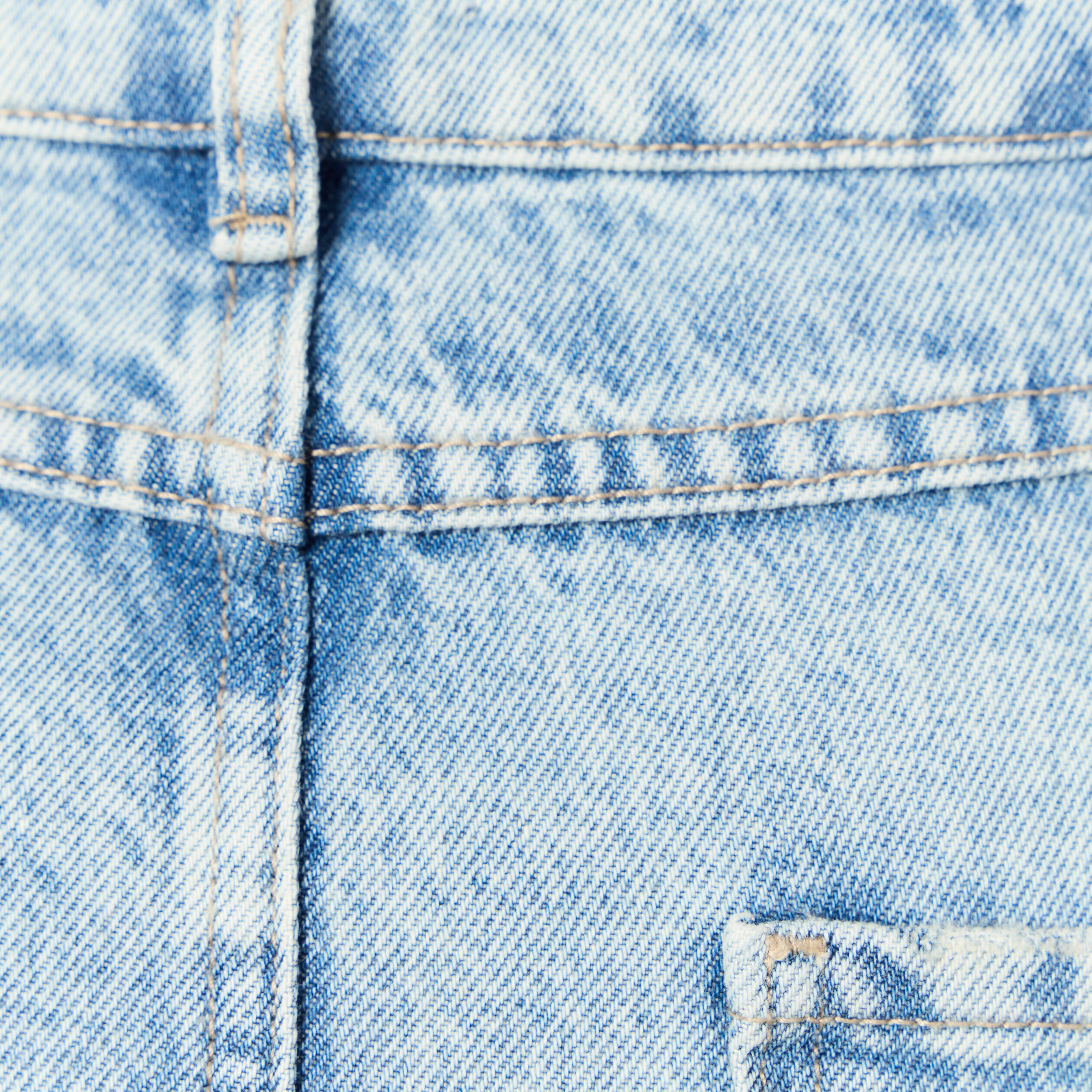 jupe midi droite en jean denim bleach femme Jupe midi droite en jean denim bleach femme