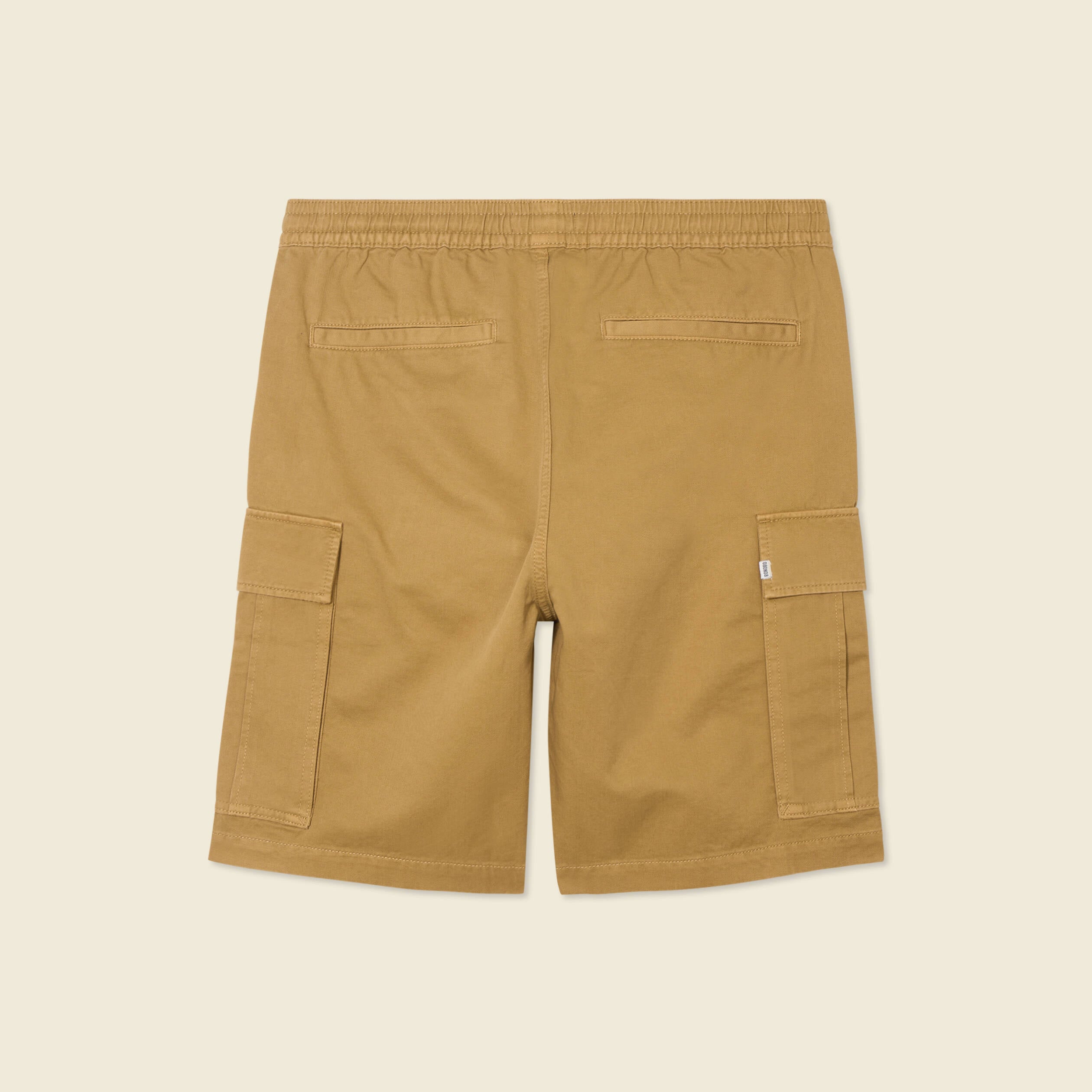 Bermuda droit cargo camel homme