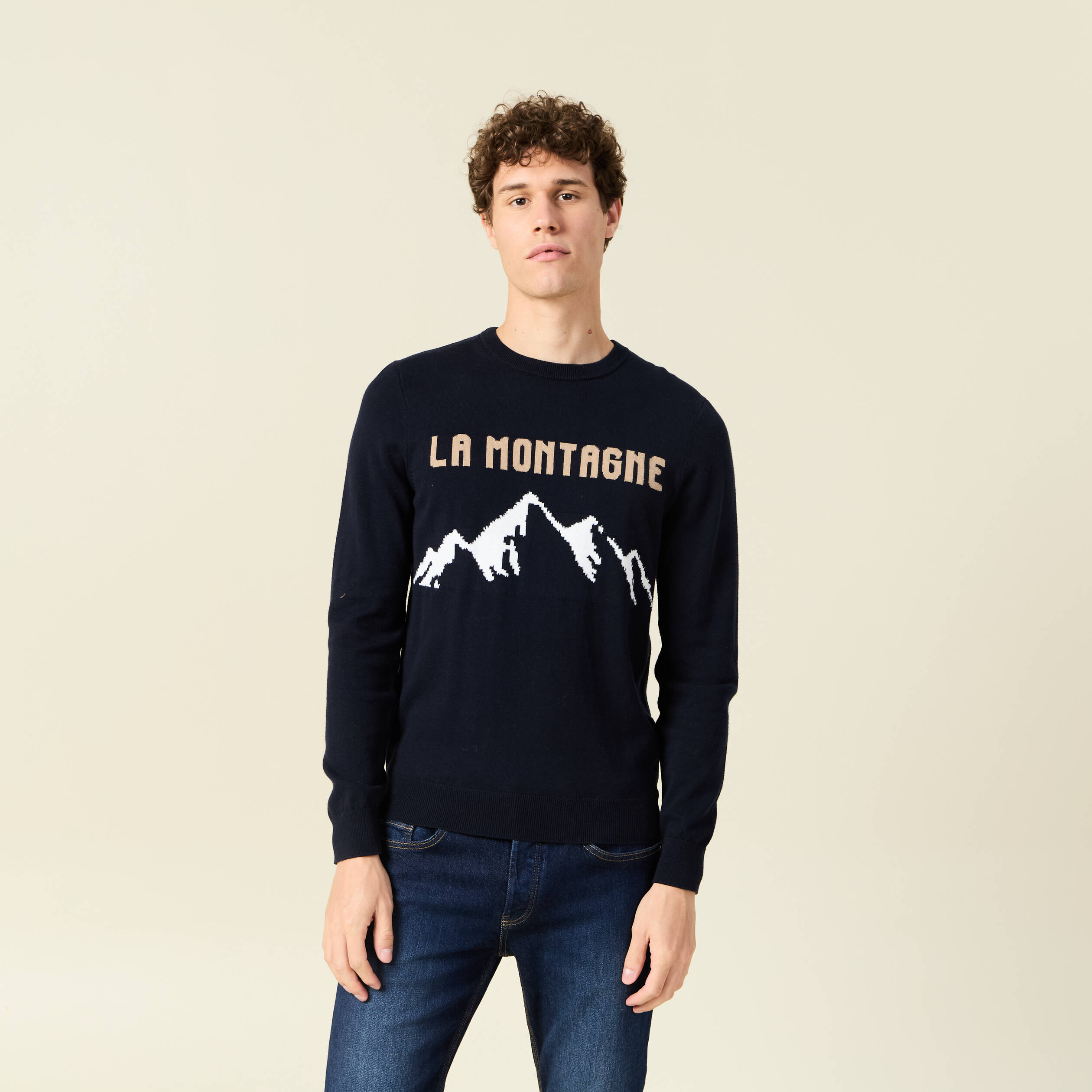 pull eco responsable bleu fonce homme Pull éco-responsable bleu foncé homme