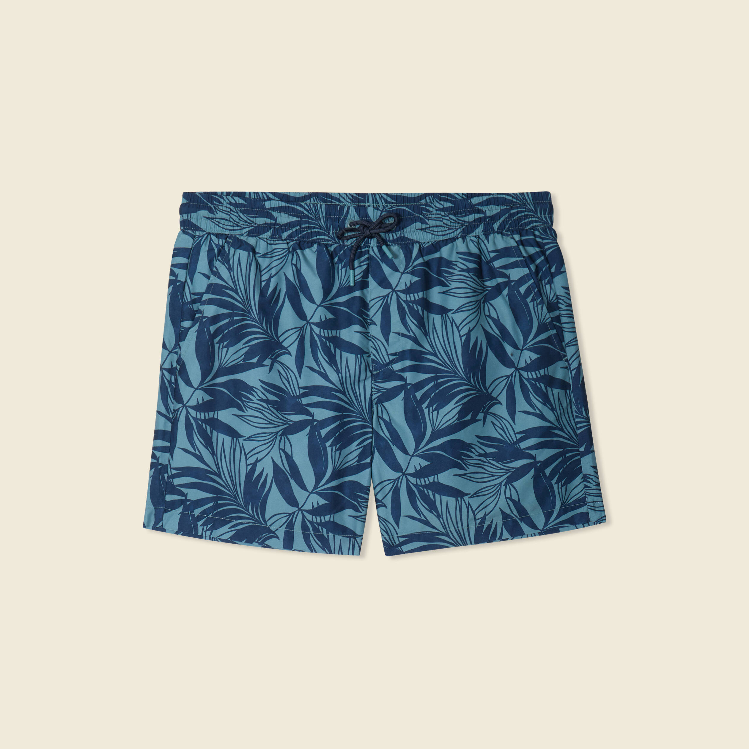 Short de bain vert fonc&eacute; homme