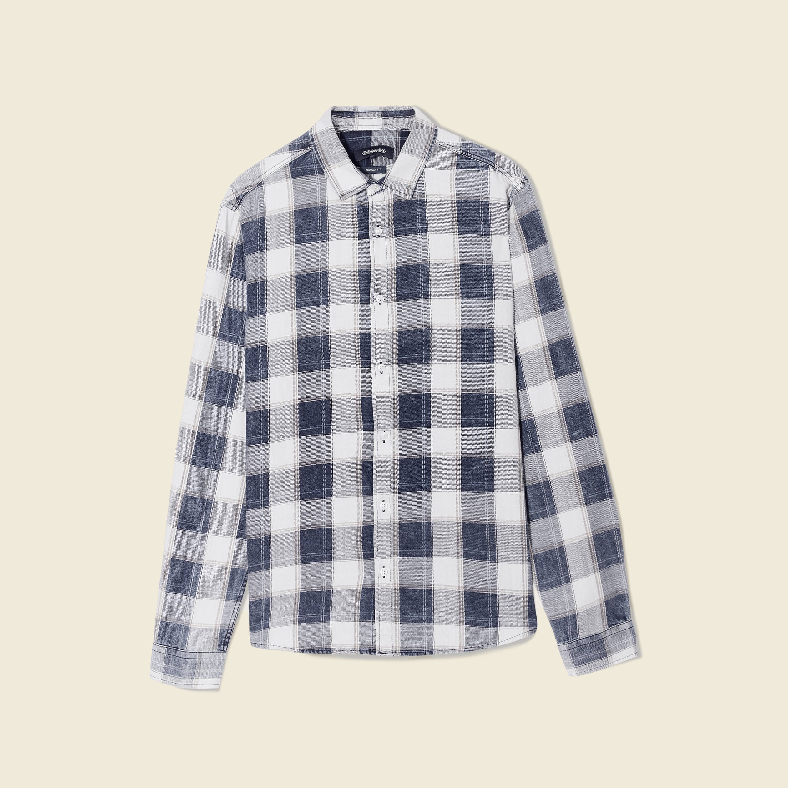 Chemise manches longues ecru homme