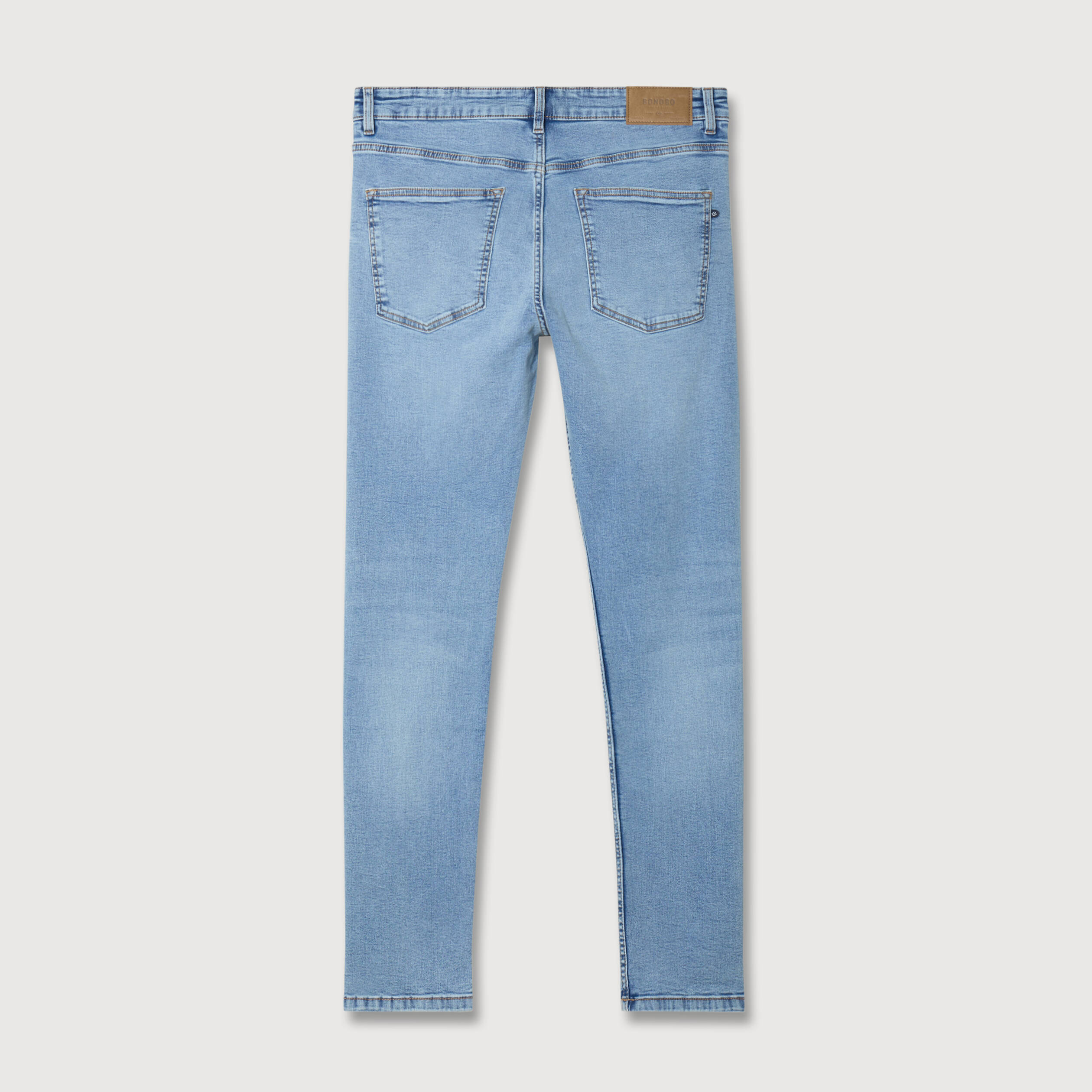 Jeans skinny tapered denim bleach homme