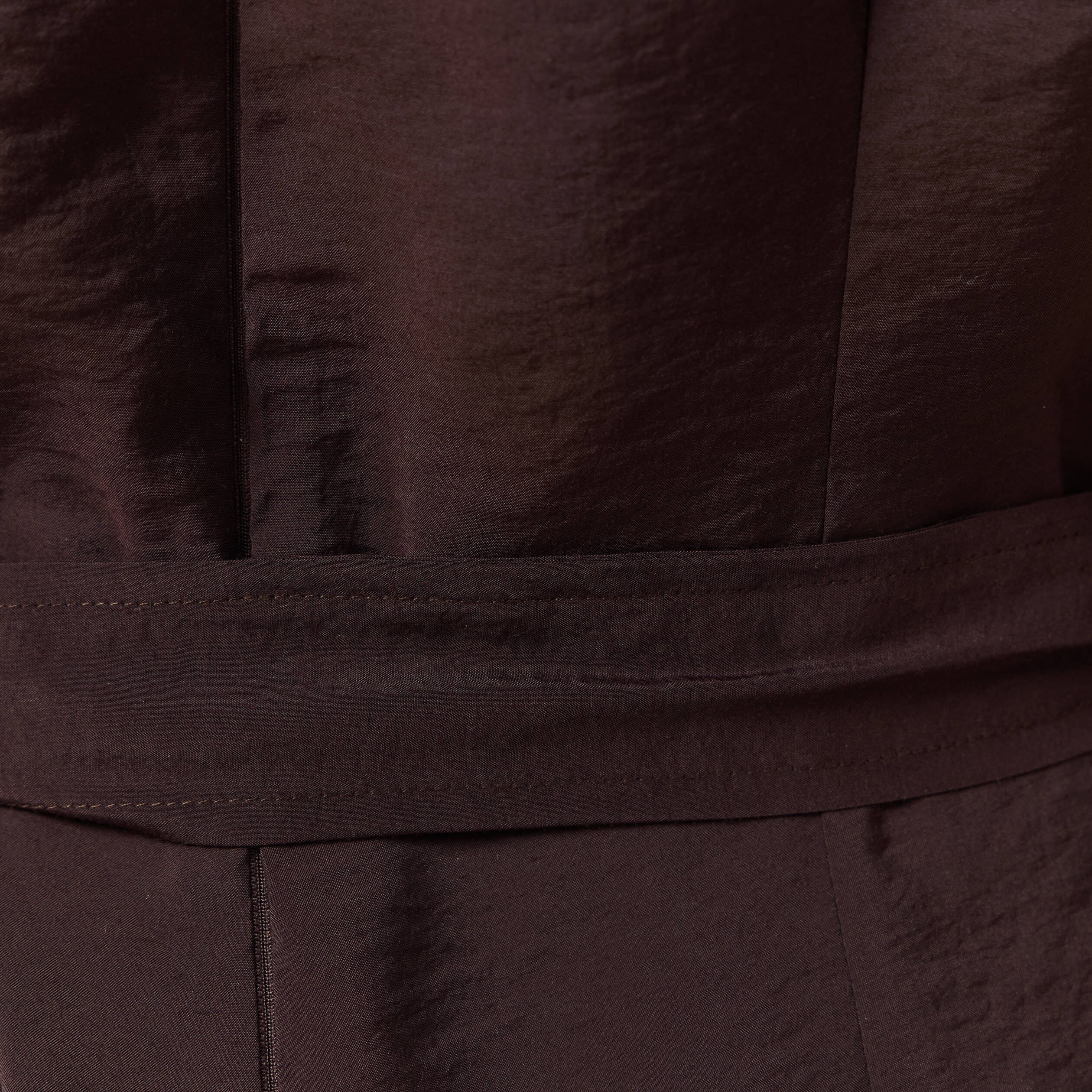 Combinaison pantalon large marron fonc&eacute; femme