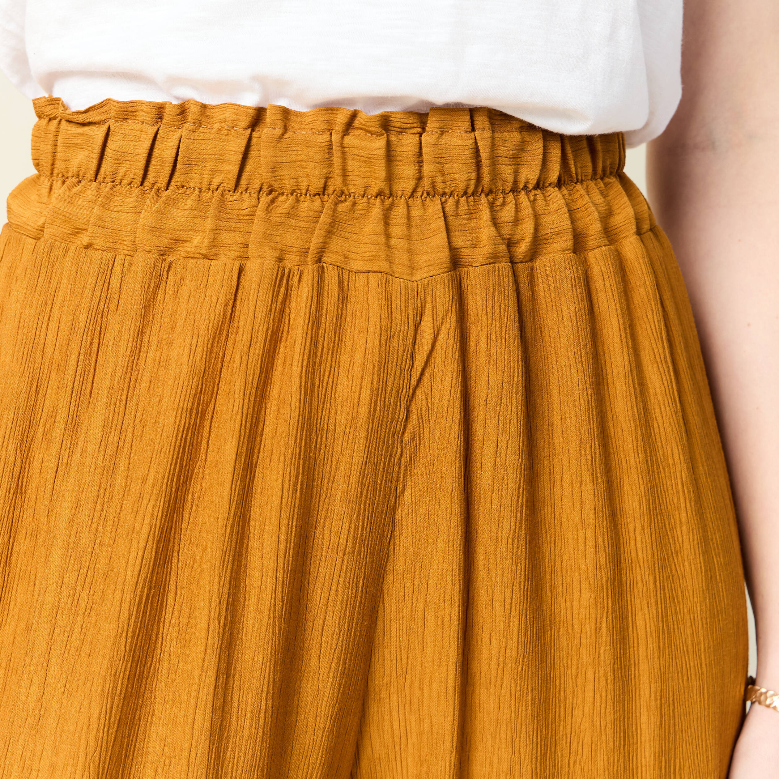 pantalon large camel femme Pantalon large camel femme