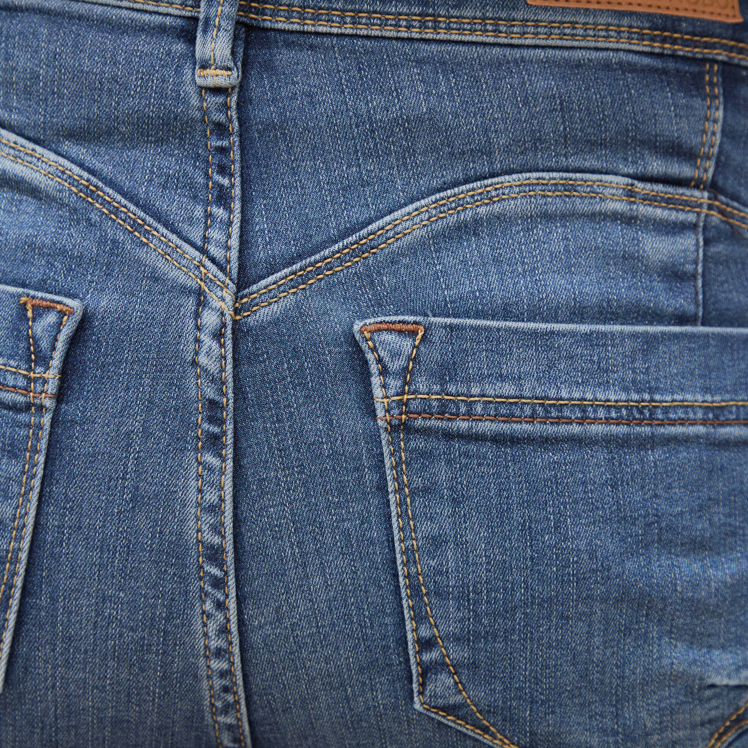 Jeans skinny push-up taille standard denim stone femme