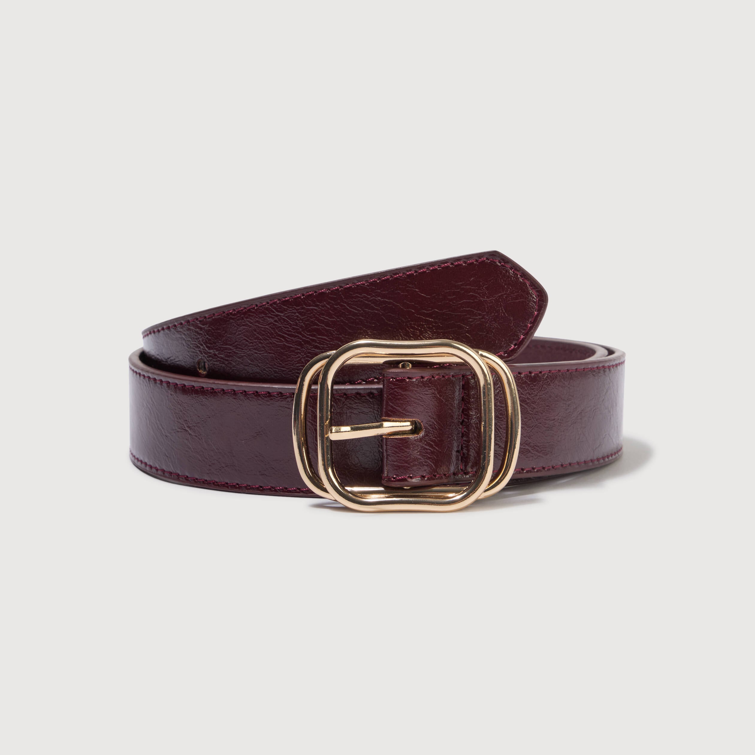 Ceinture avec boucle marron femme