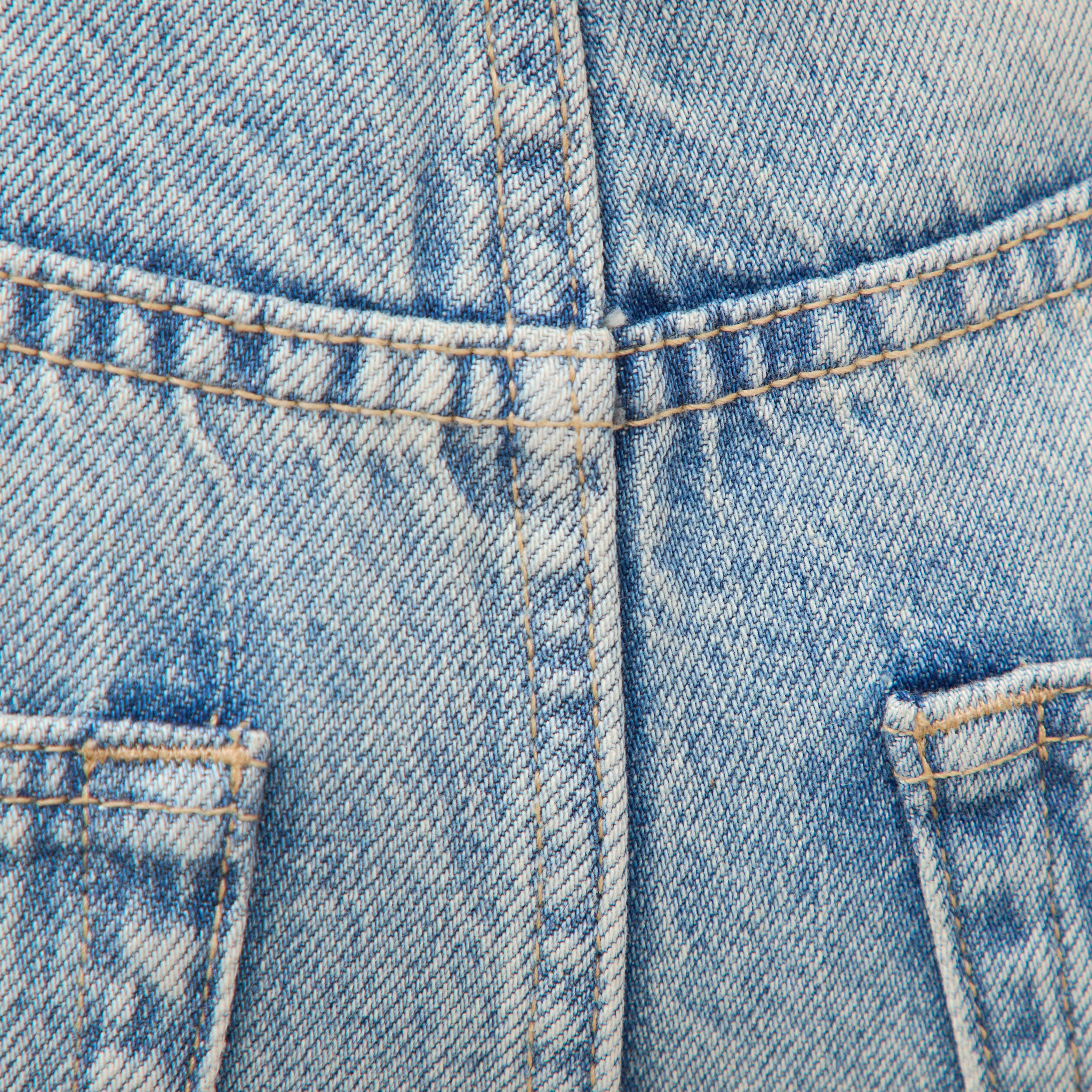 Jeans loose taille standard bleu femme