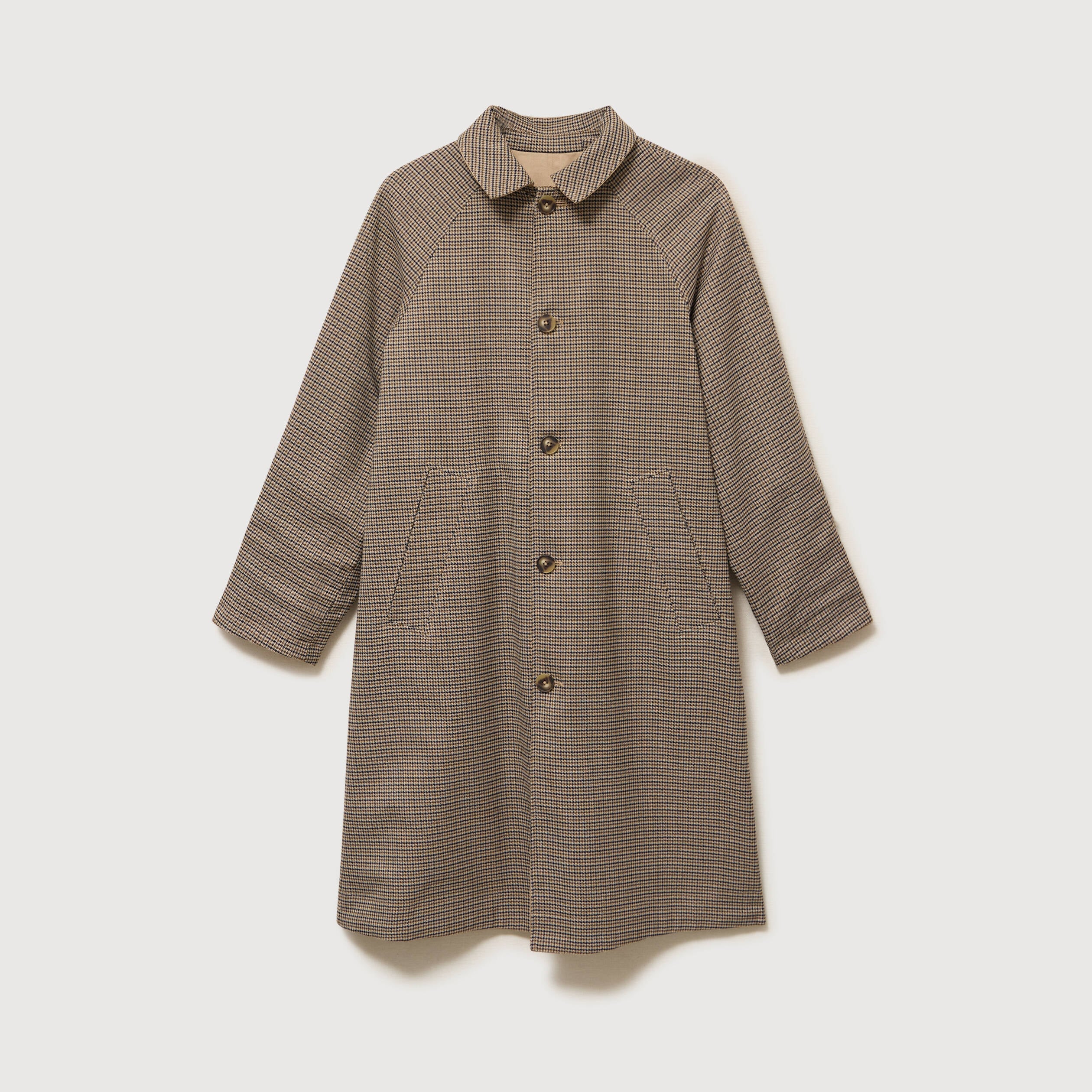 Trench long oversize r&eacute;versible beige femme