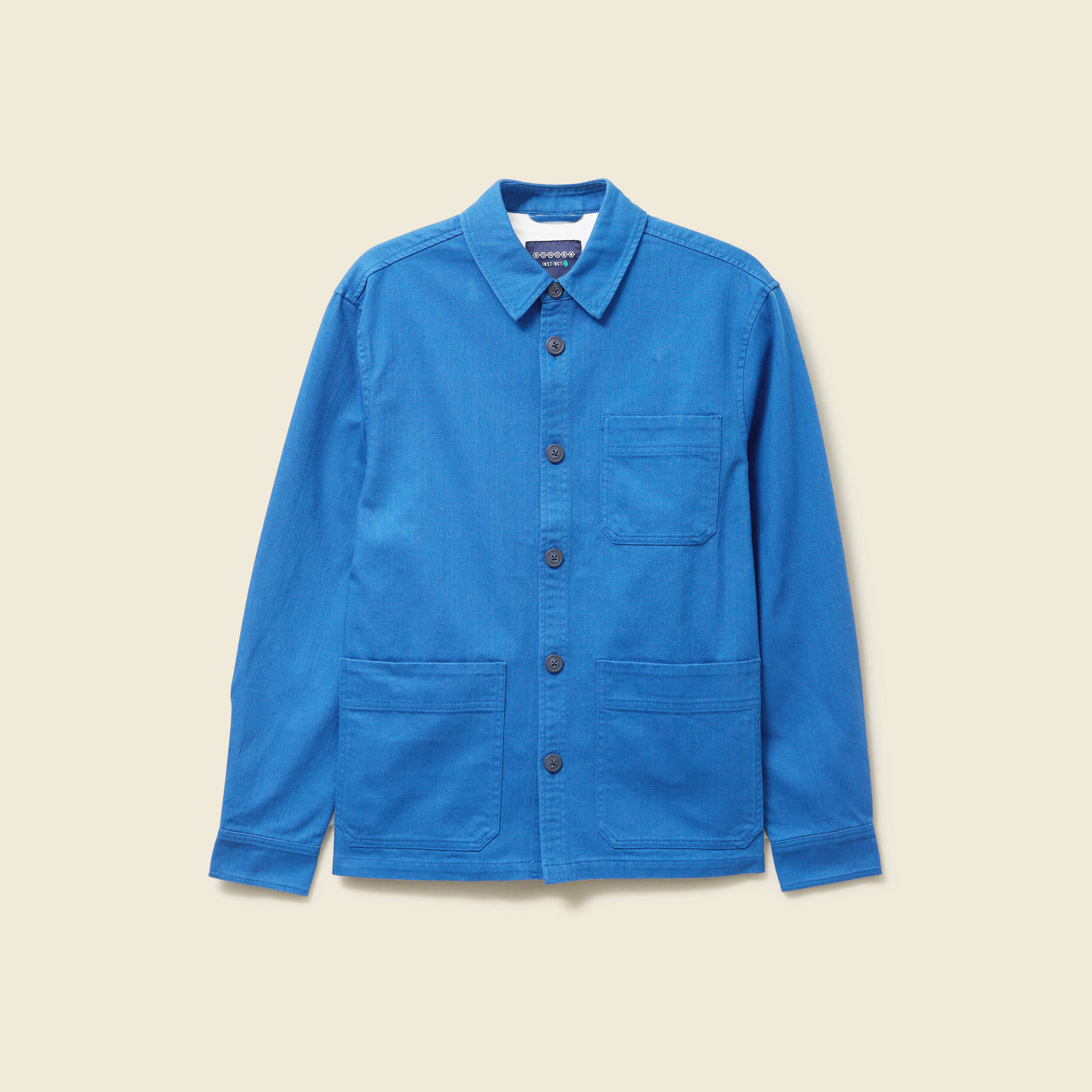 Surchemise oversize bleu roi homme