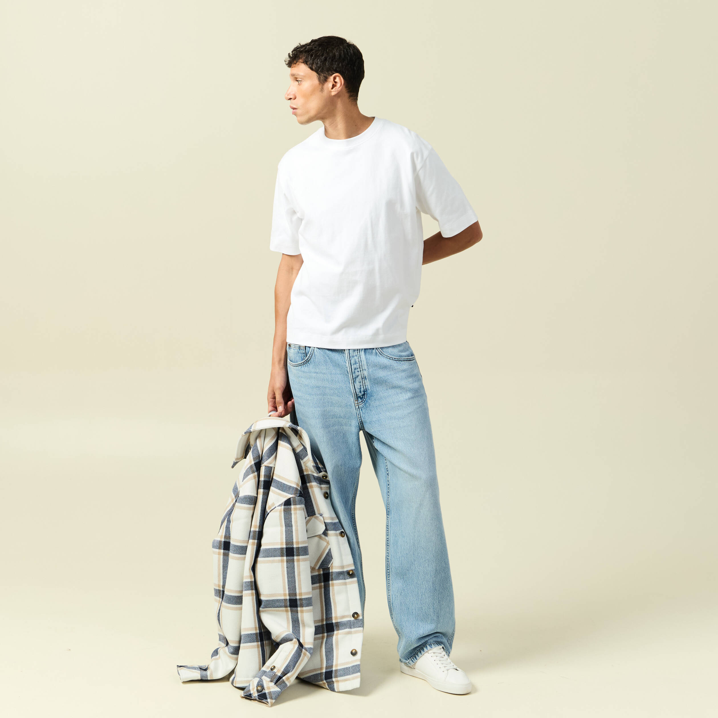 T-shirt en coton blanc homme