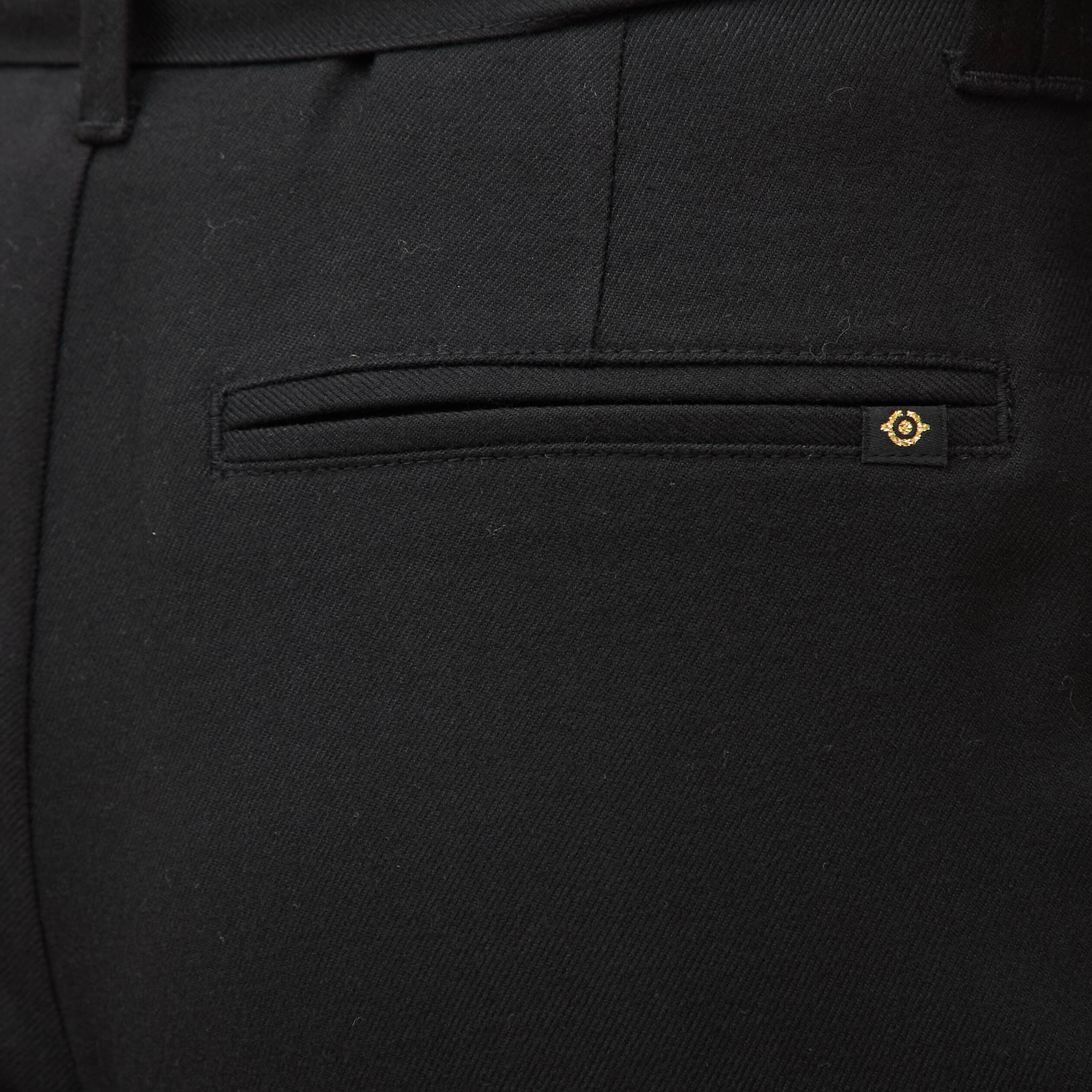 Pantalon paperbag noir femme