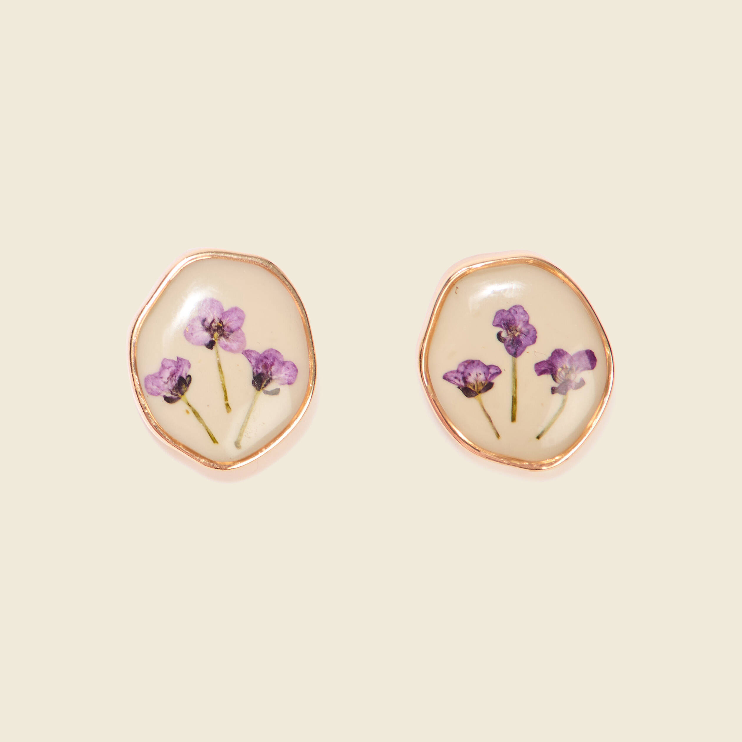 boucles doreilles clous violet femme Boucles d'oreilles clous violet femme