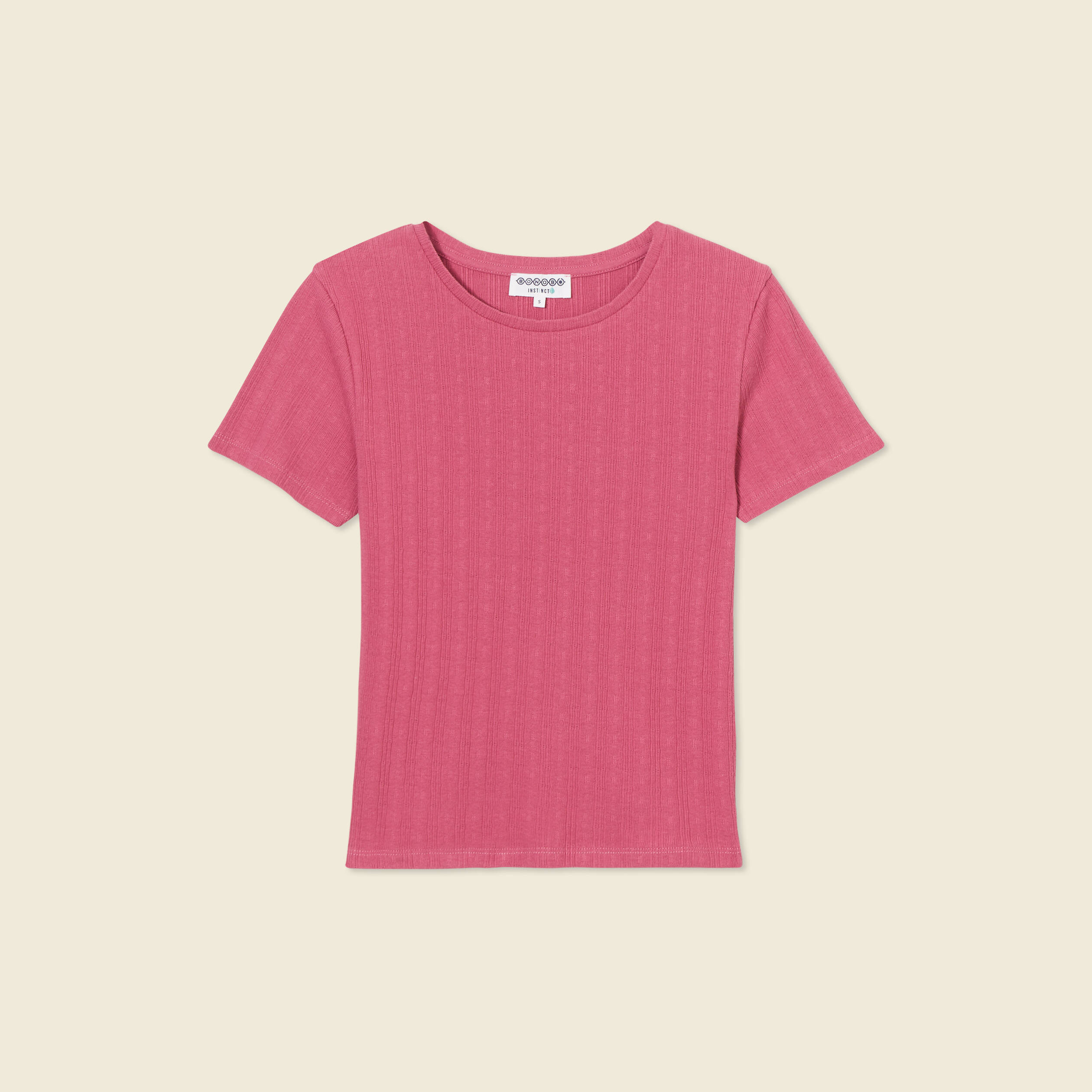 t shirt manches courtes vieux rose femme T-shirt manches courtes vieux rose femme