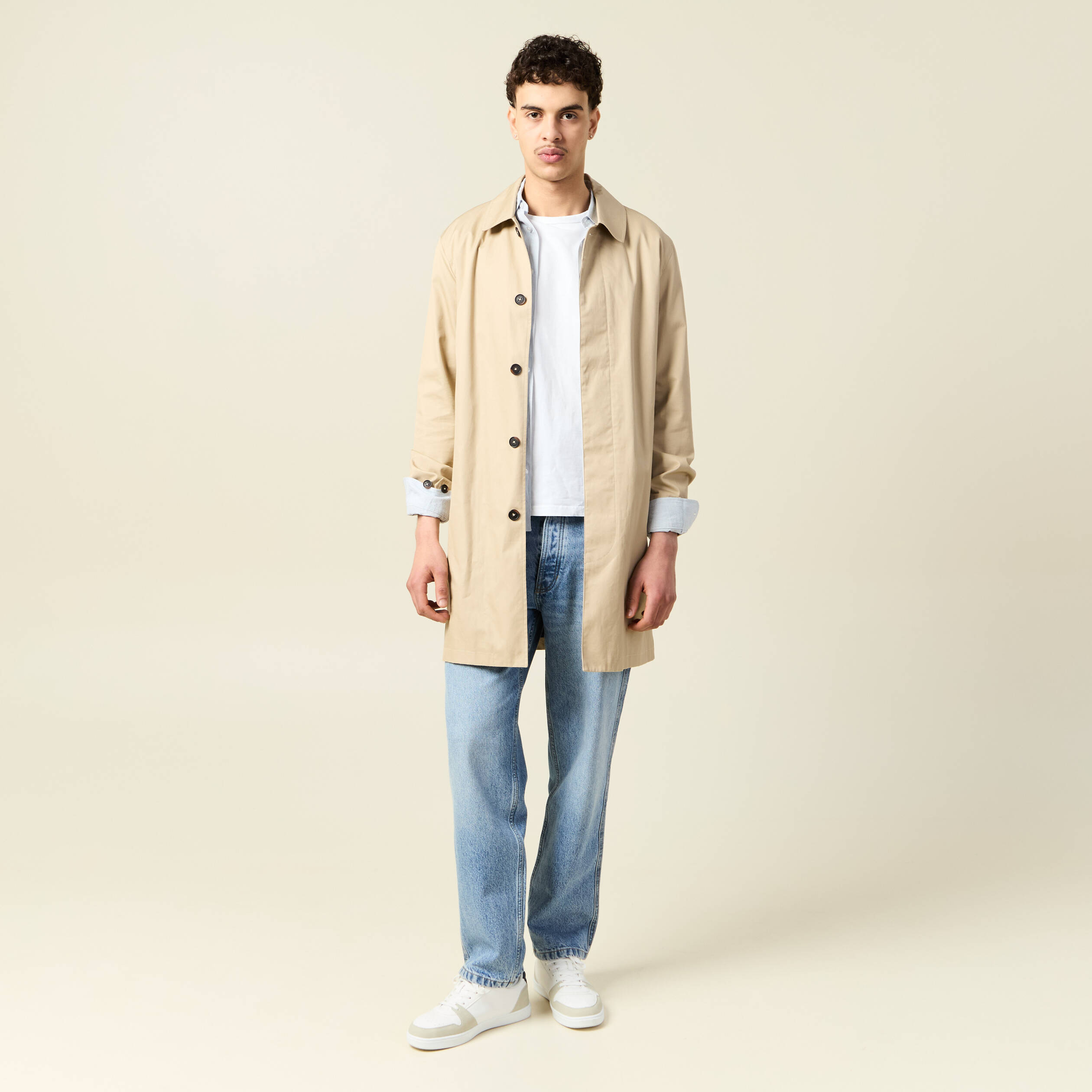jeans large relaxed denim bleach homme Jeans large relaxed denim bleach homme