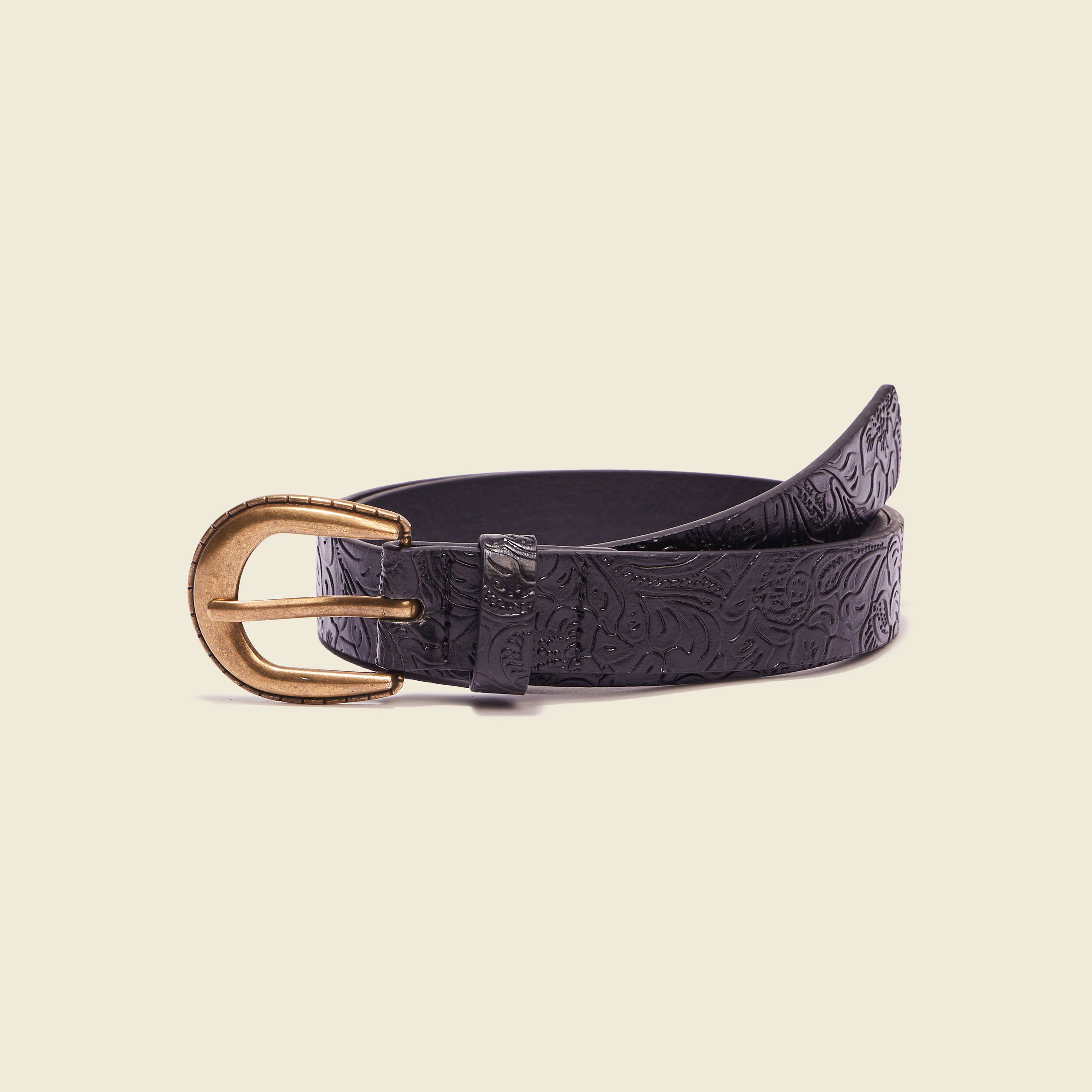 ceinture embossee noir femme Ceinture embossée noir femme