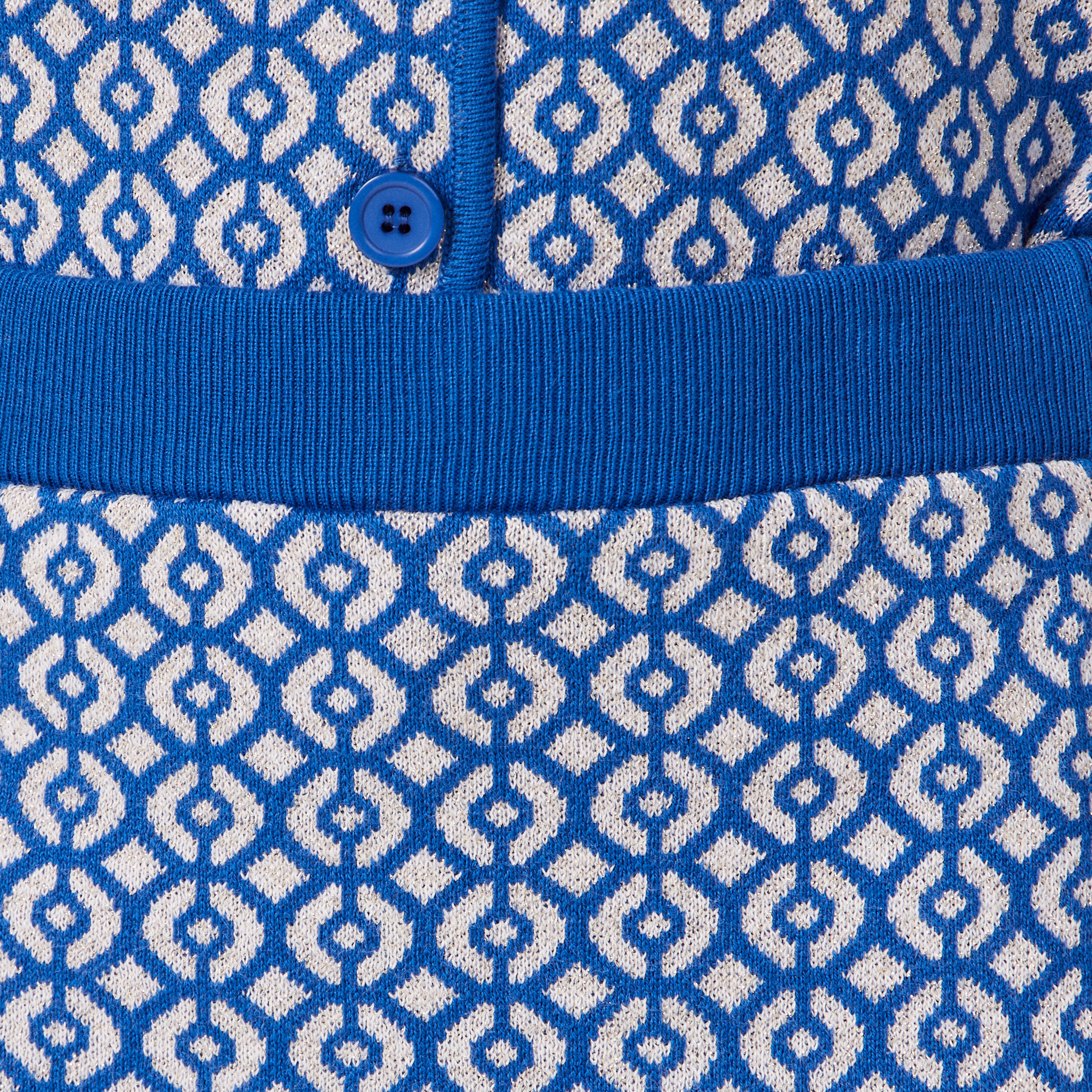 jupe droite tricotee bleu femme Jupe droite tricotée bleu femme