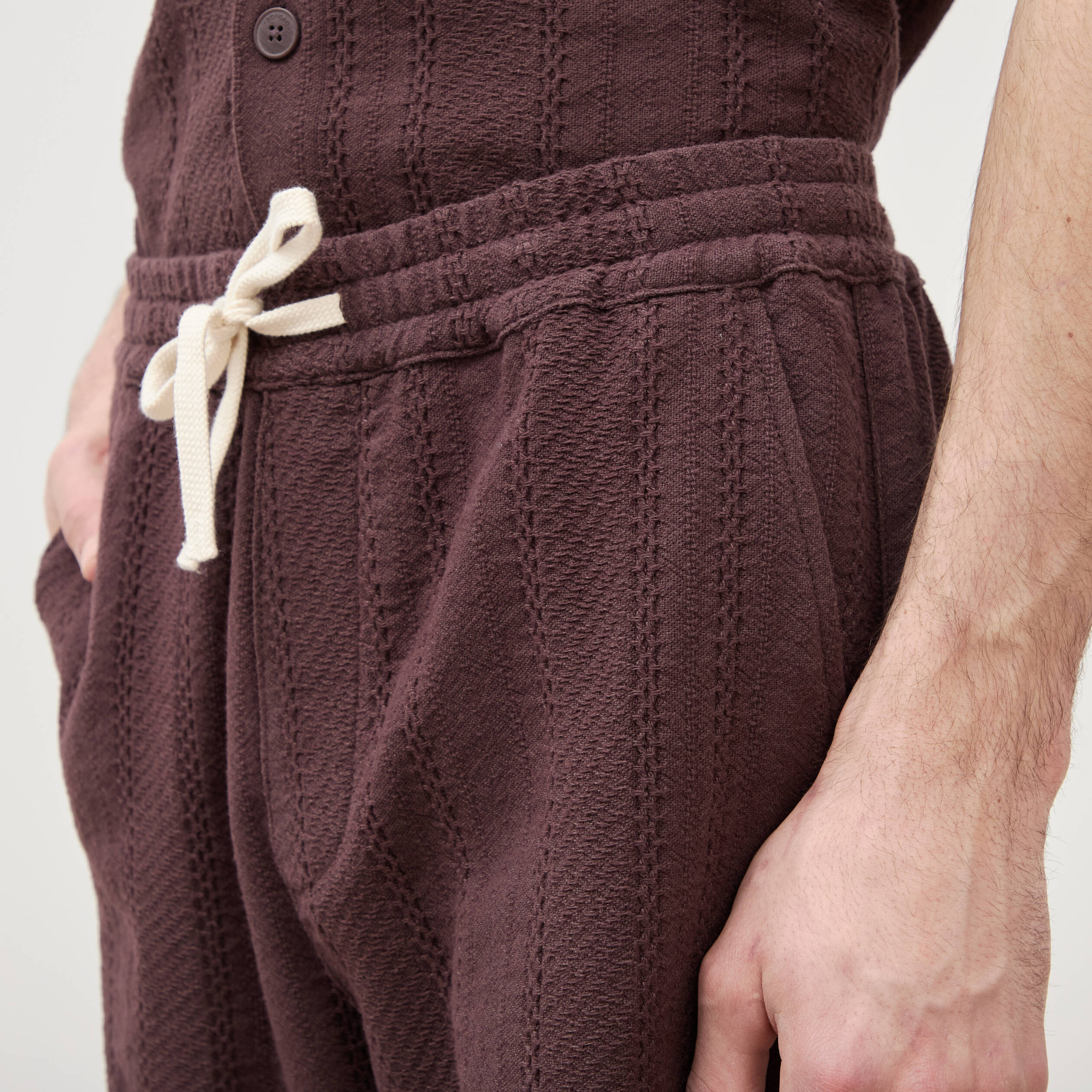 Bermuda marron fonc&eacute; homme