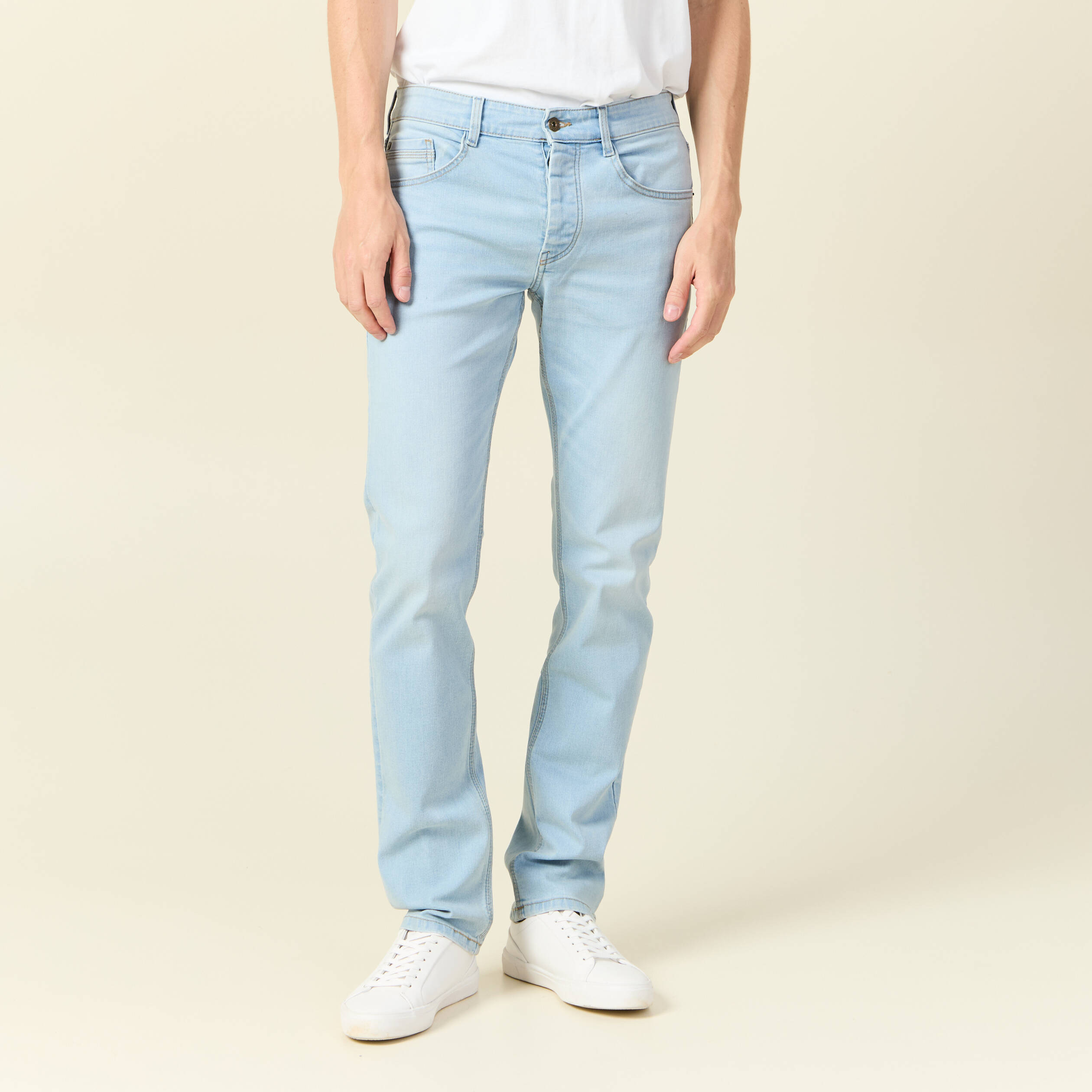 jeans straight denim snow bleach homme Jeans straight denim snow bleach homme