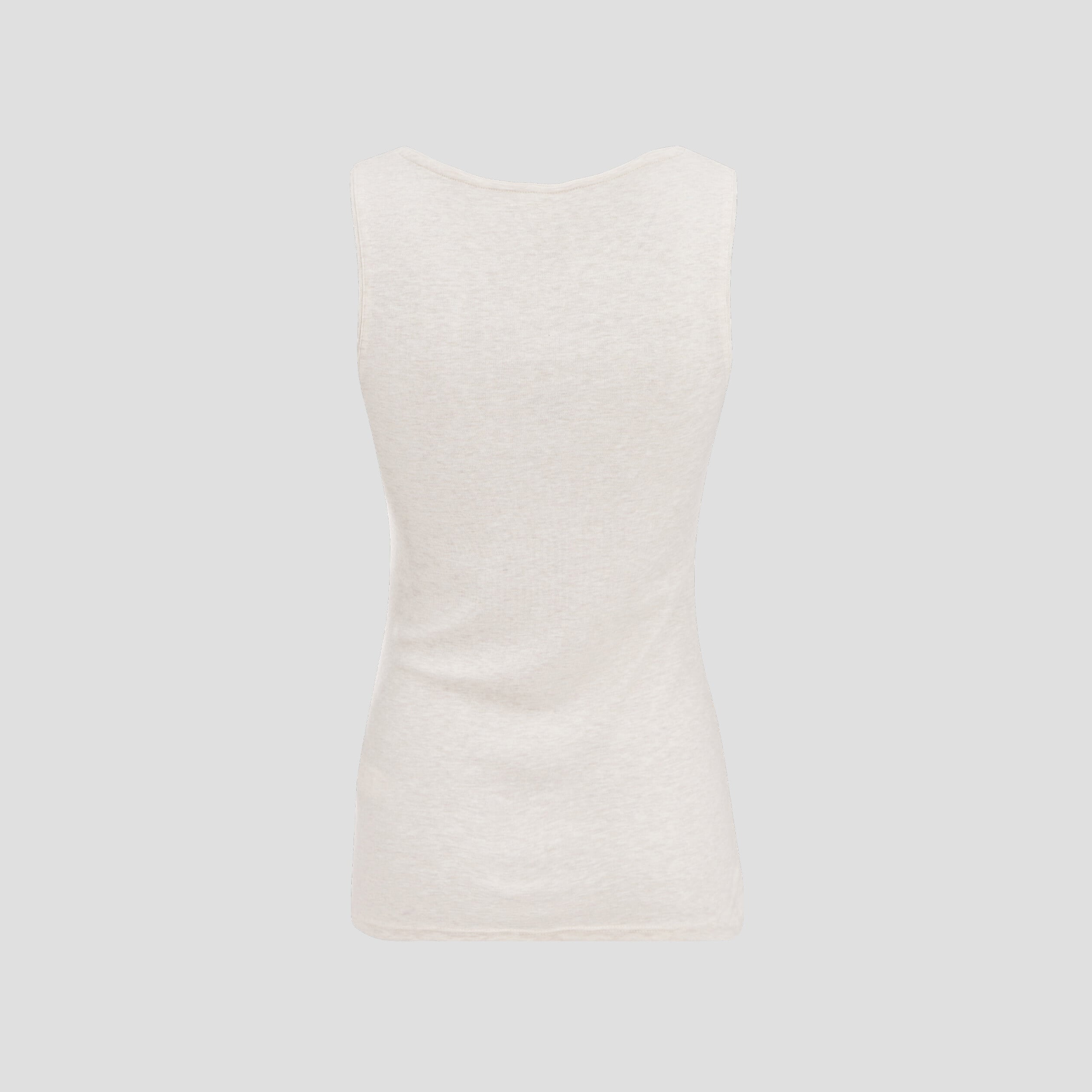 D&eacute;bardeur cintr&eacute; d&eacute;collet&eacute; sans manches beige femme