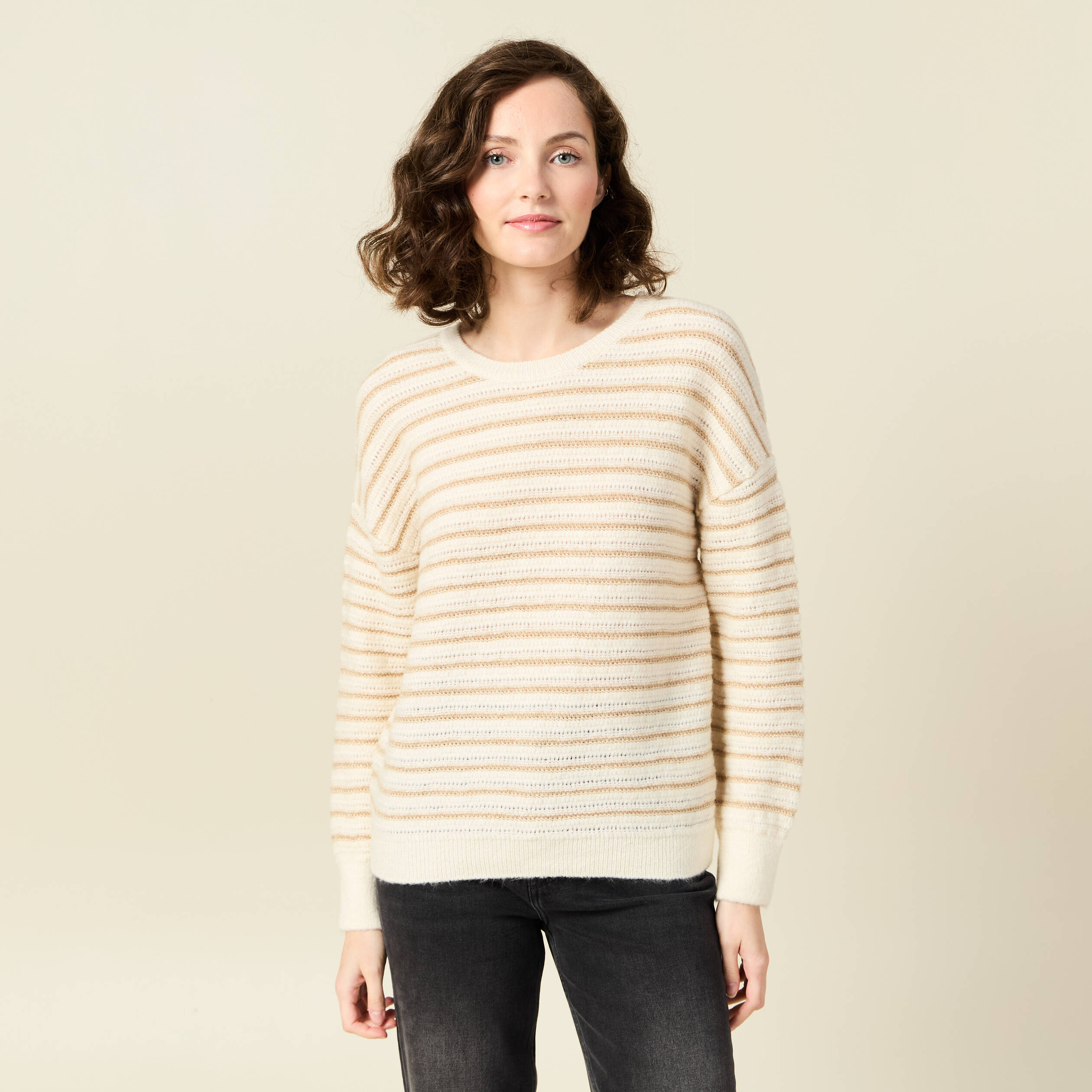 pull manches longues ecru femme Pull manches longues ecru femme