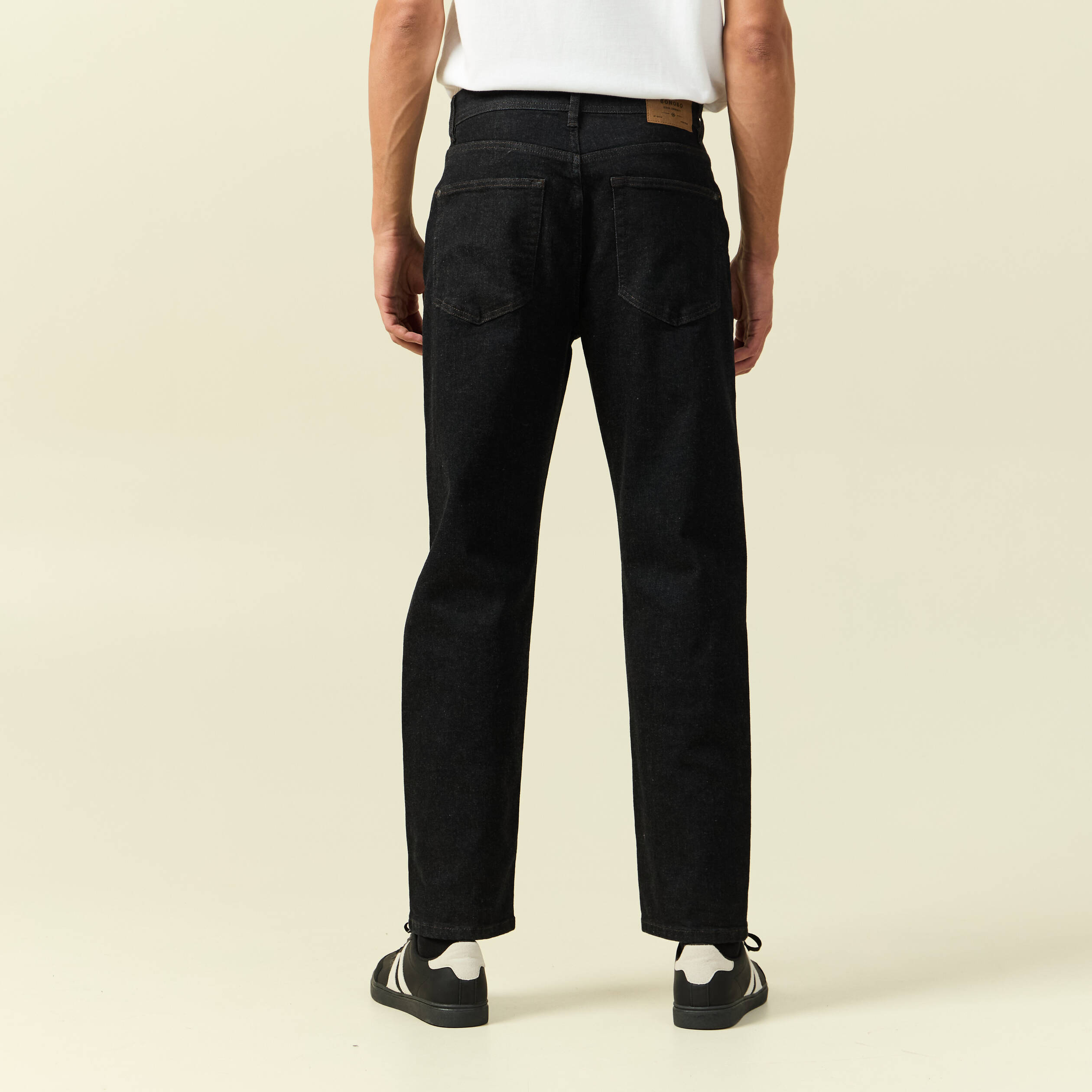 Jeans regular longueur 32 denim brut rinse homme