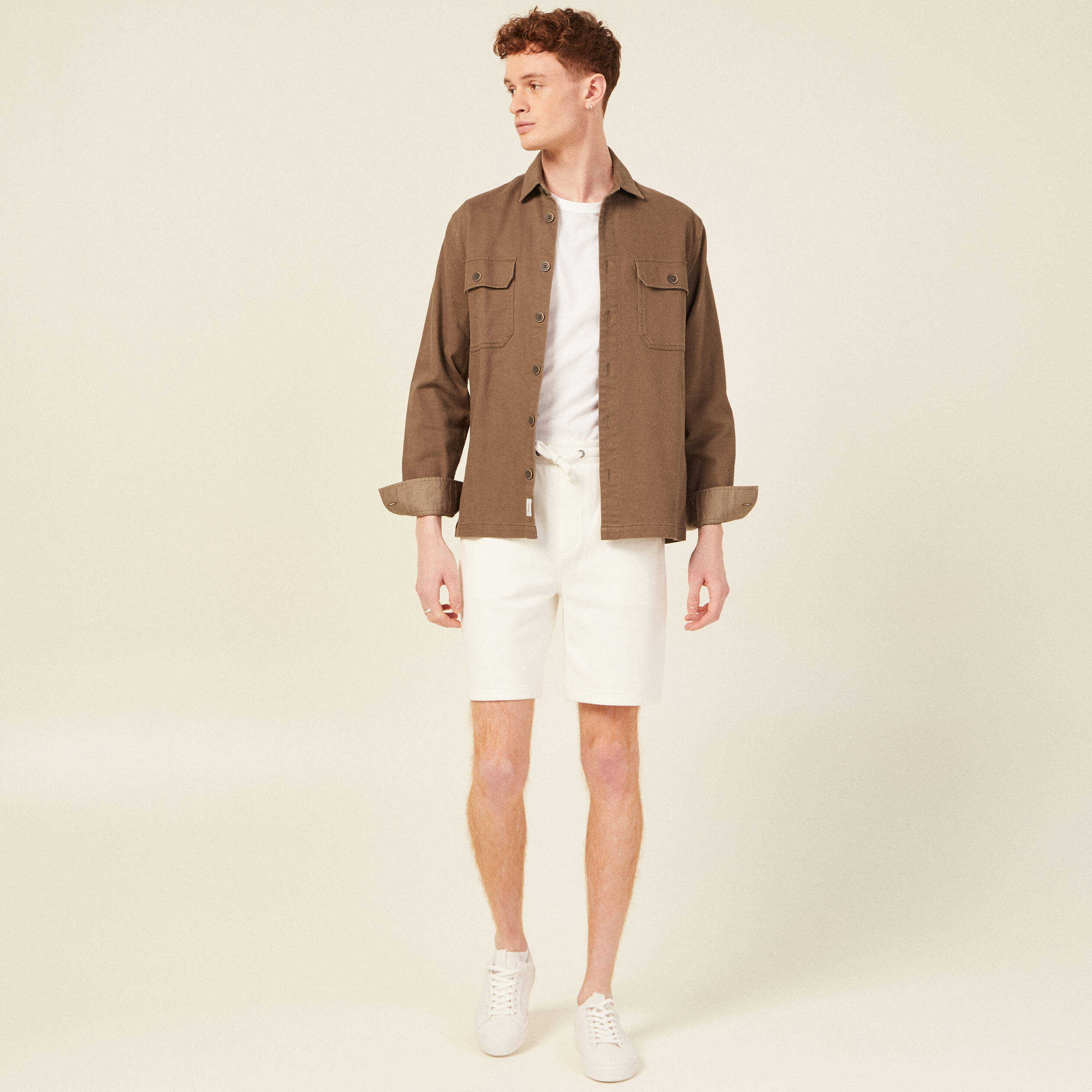 short eco responsable ecru homme Short éco-responsable ecru homme