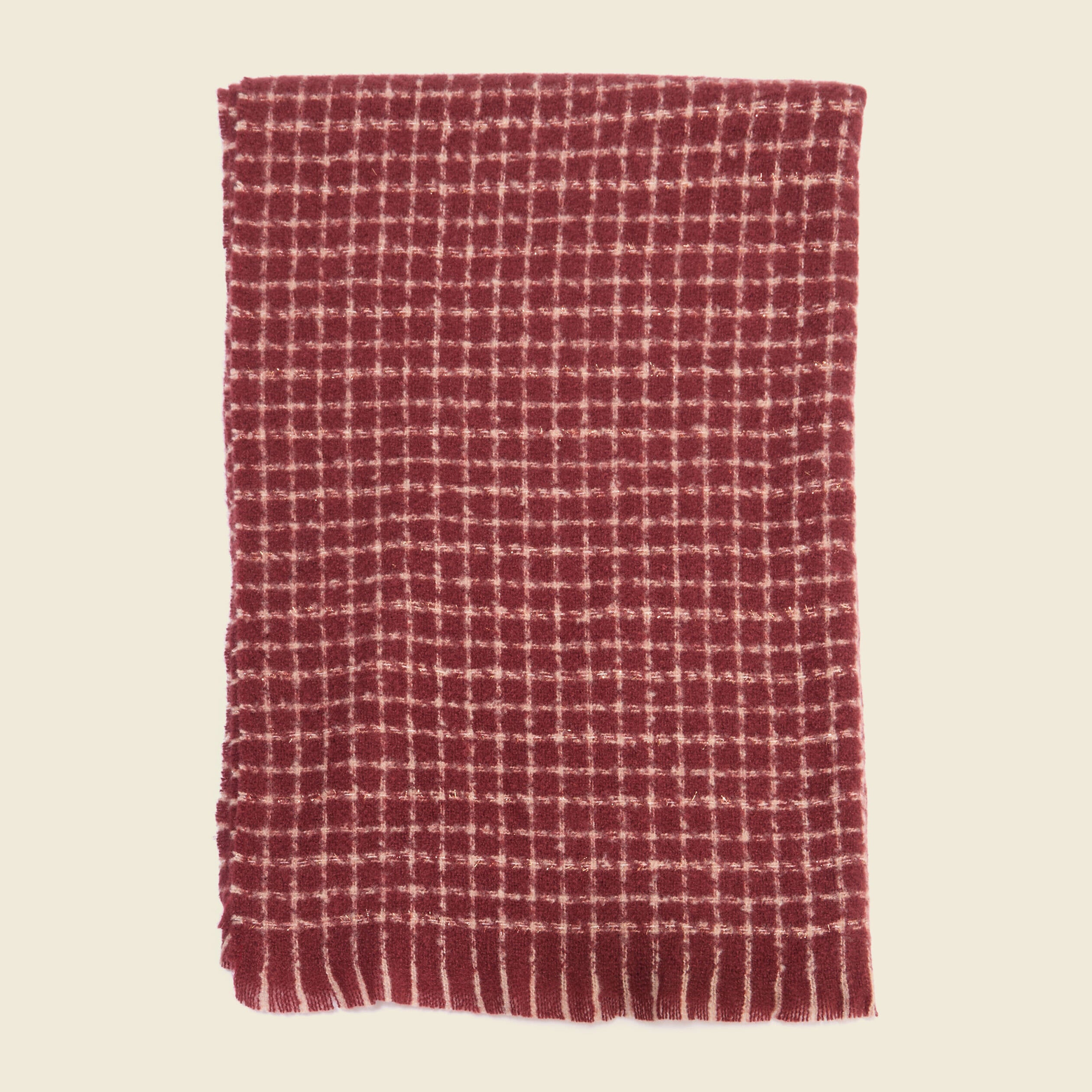 &Eacute;charpe rouge fonc&eacute; femme