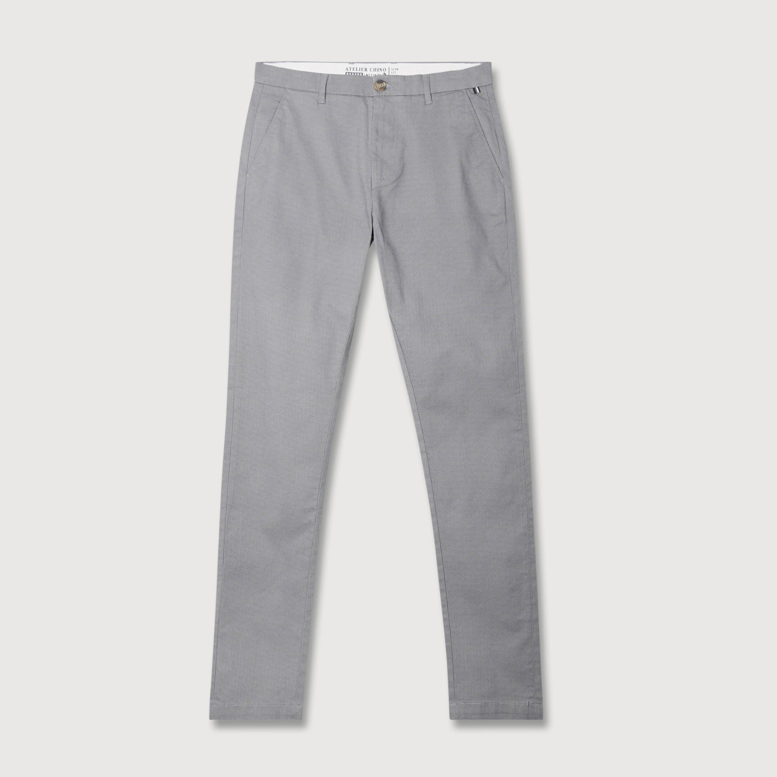 Pantalon chino longueur 32 gris homme