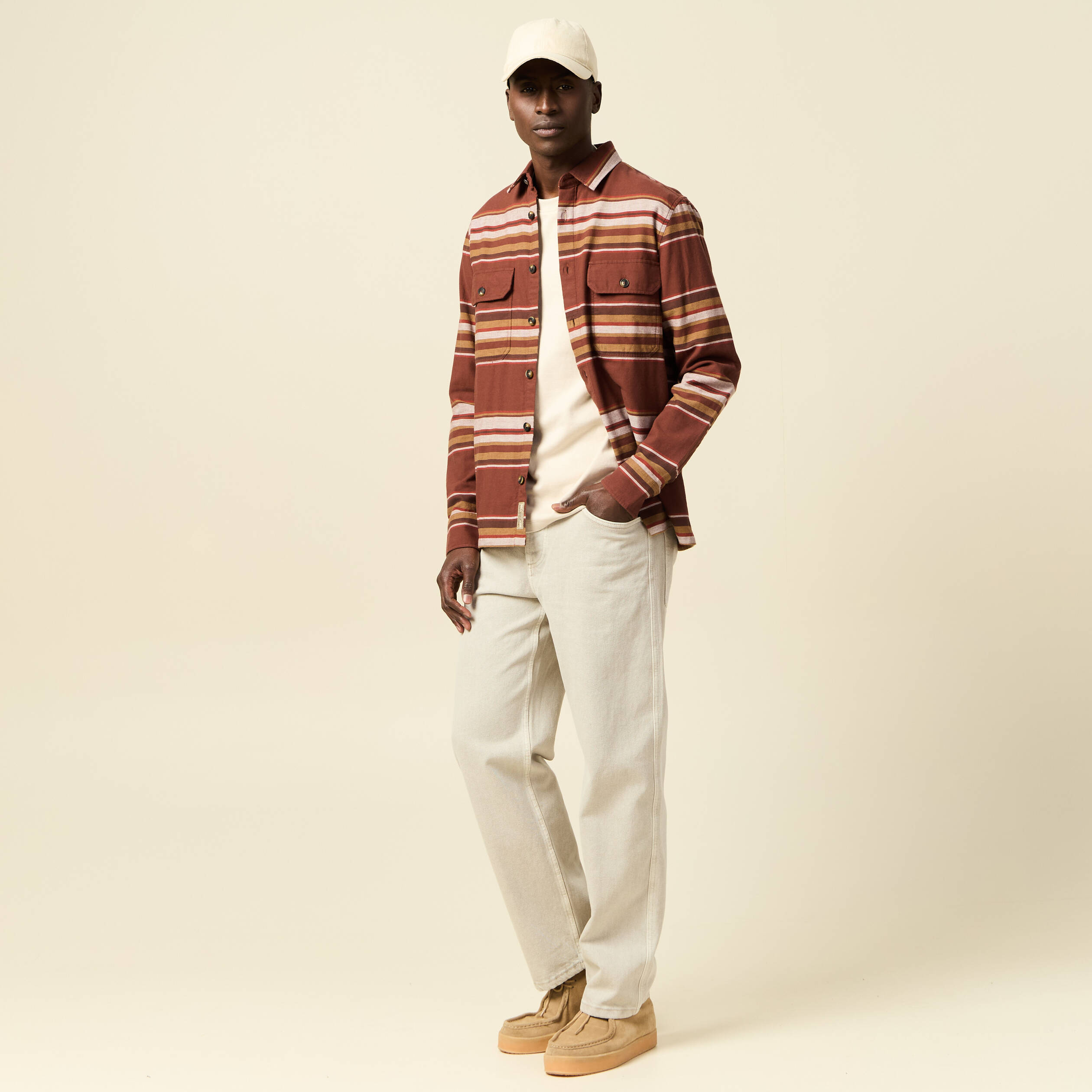 t shirt manches courtes sable homme T-shirt manches courtes sable homme