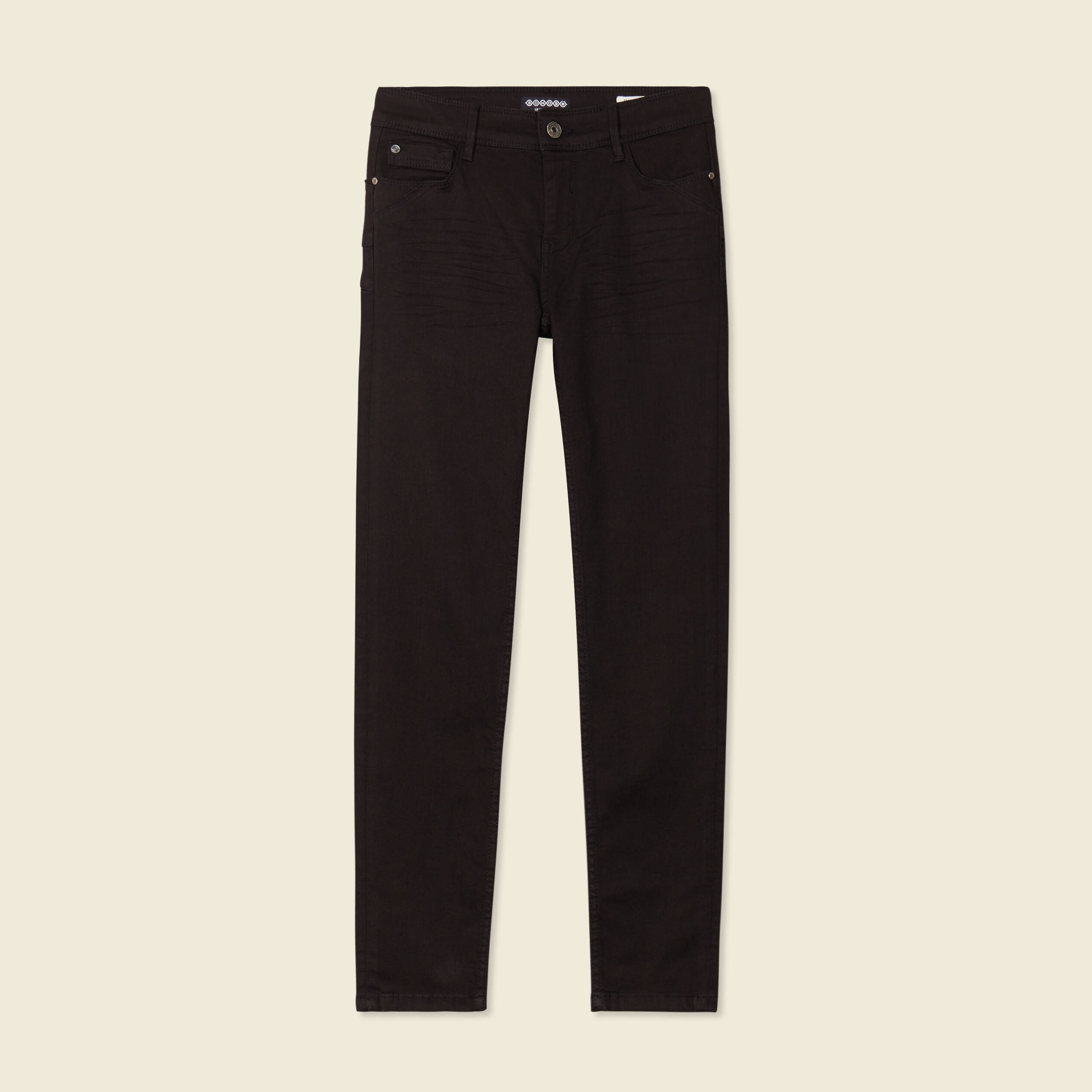 jeans skinny push up 78eme denim noir femme Jeans skinny push up 7/8ème denim noir femme
