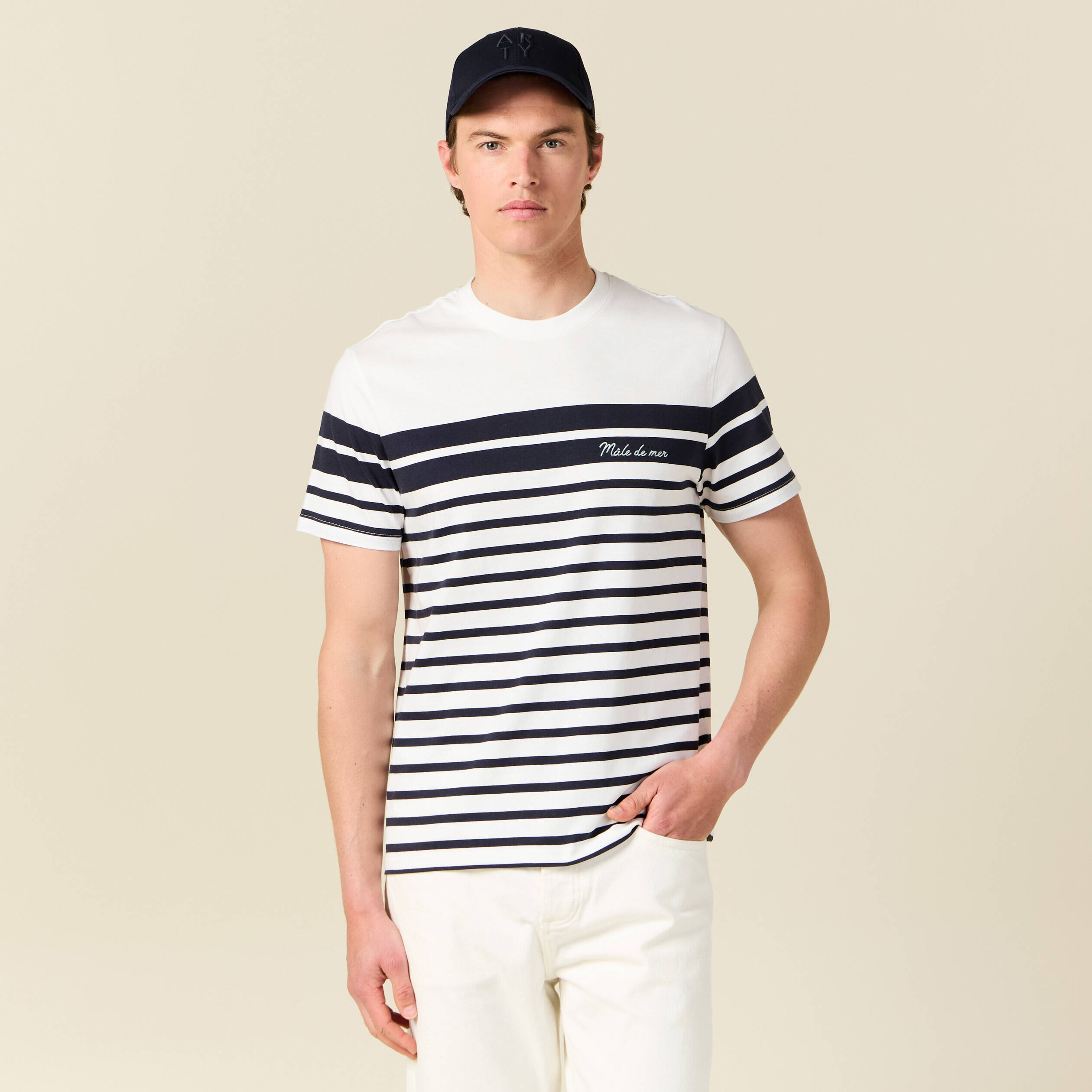 t shirt eco responsable ecru homme T-shirt éco-responsable ecru homme