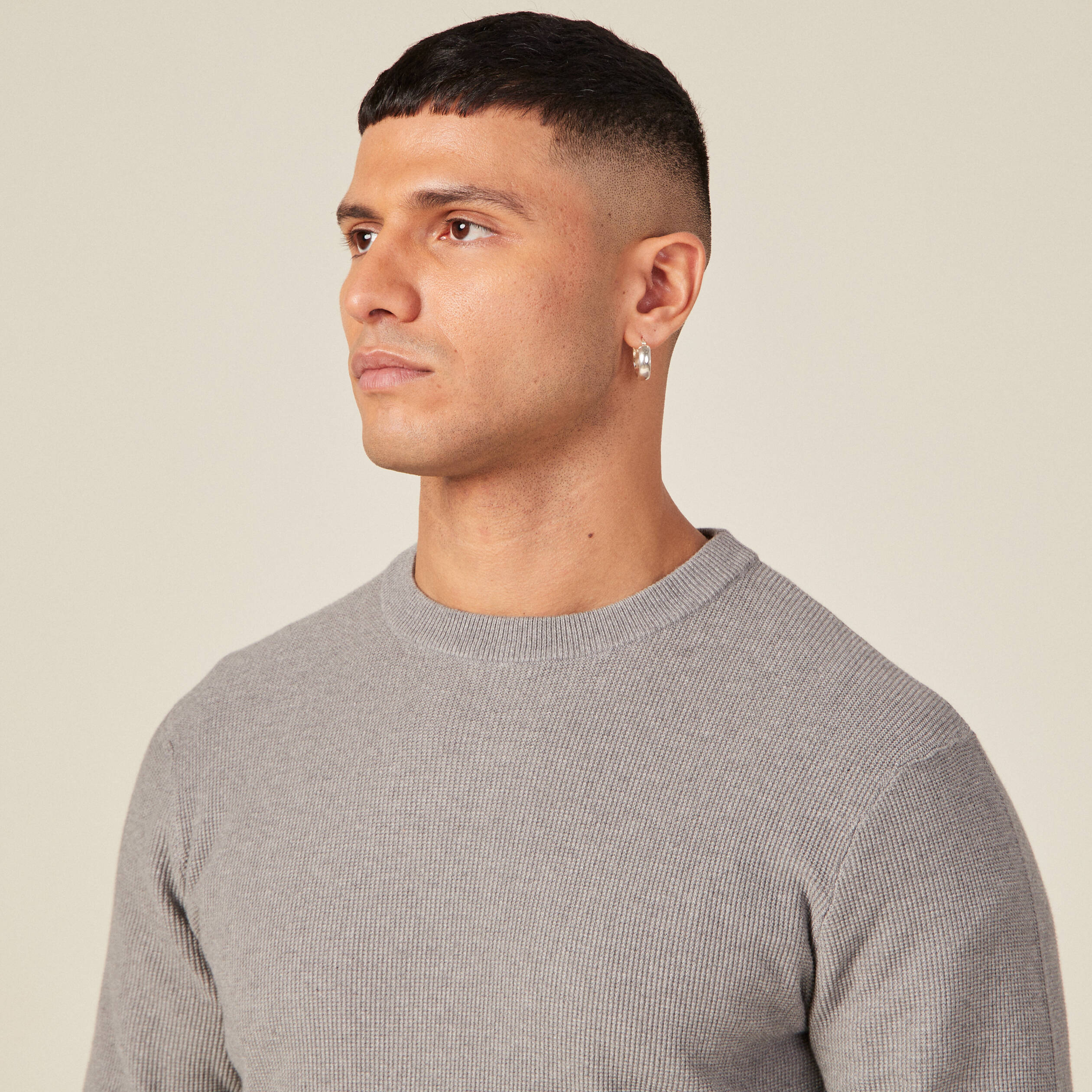 pull eco responsable gris homme Pull éco-responsable gris homme