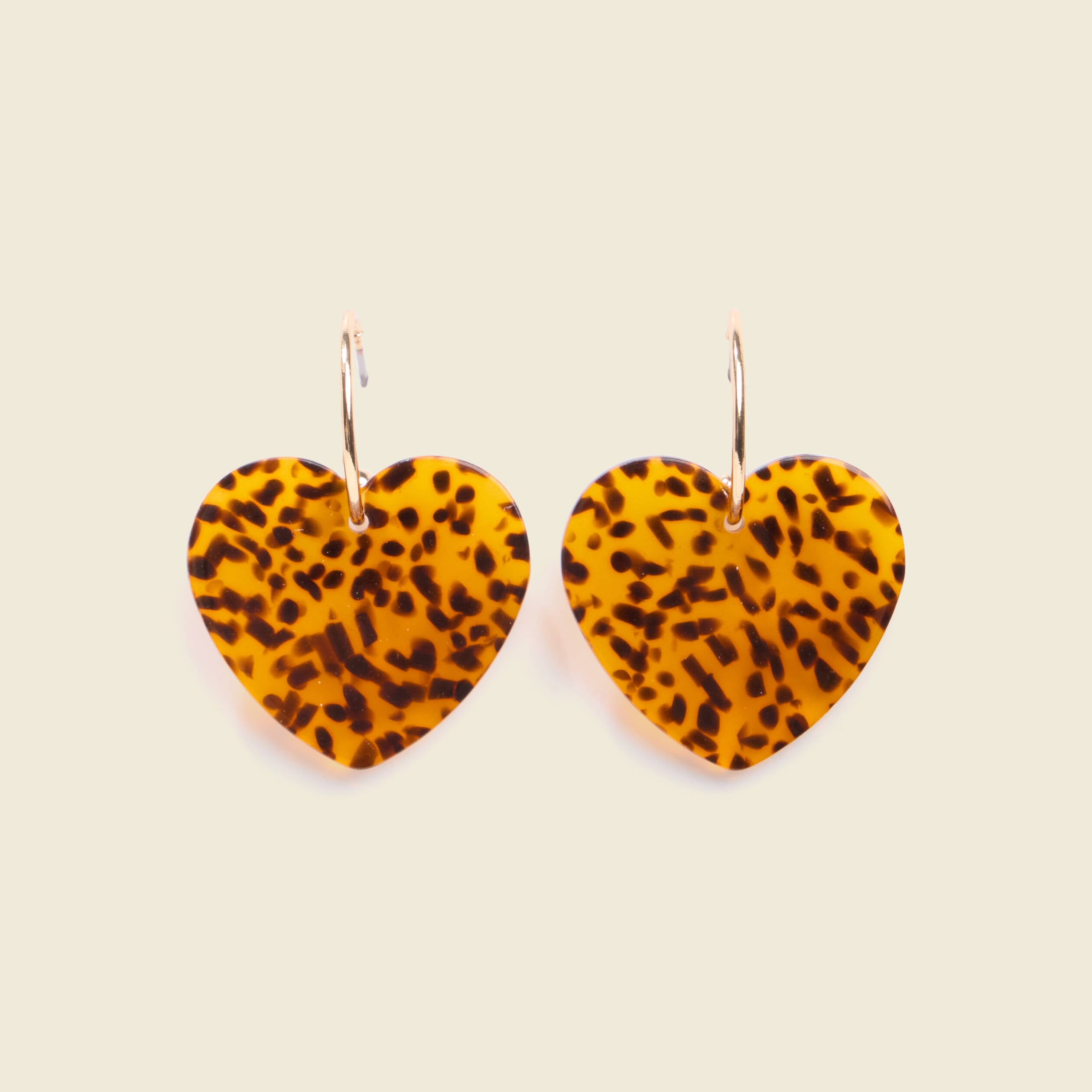 Boucles d'oreilles marron clair femme