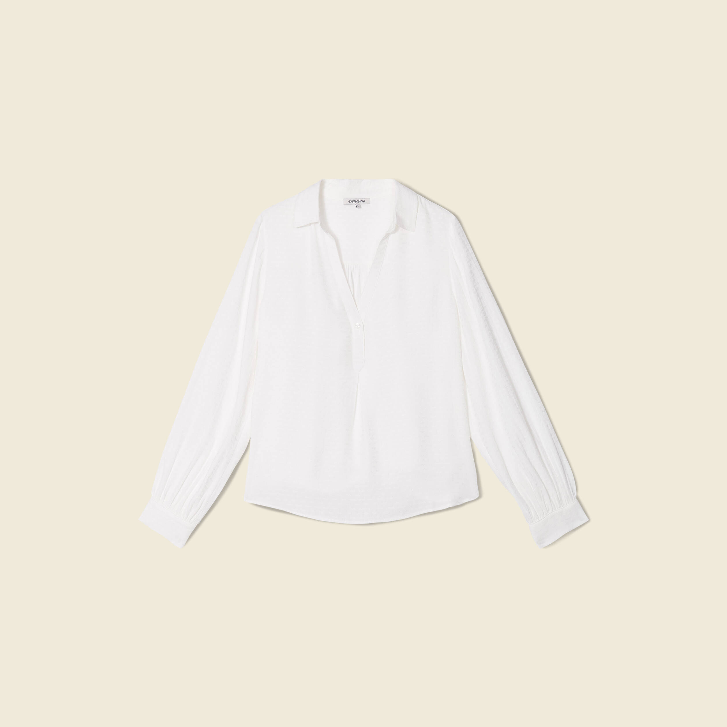 blouse manches longues ecru femme Blouse manches longues ecru femme
