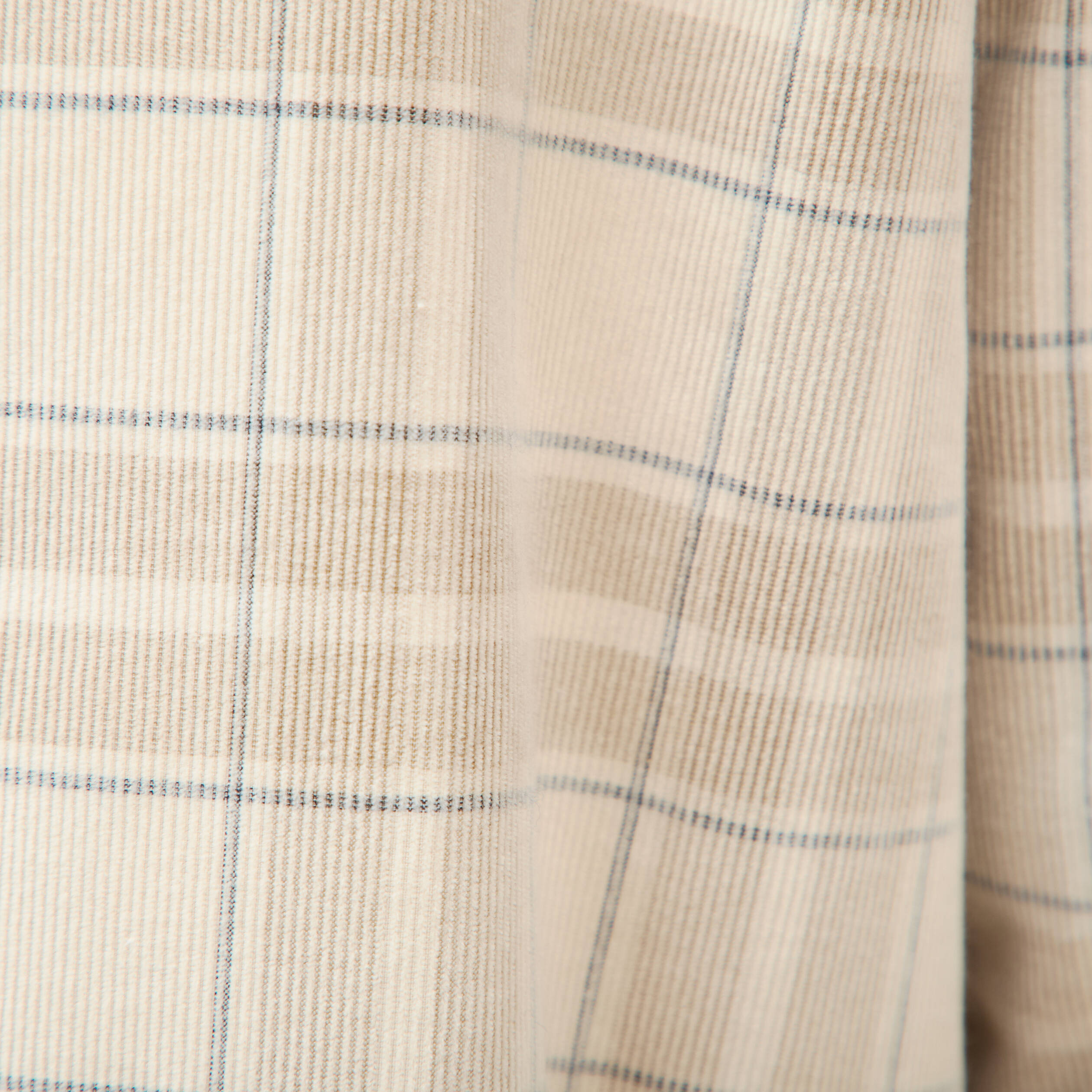 Chemise en velours manches longues sable homme