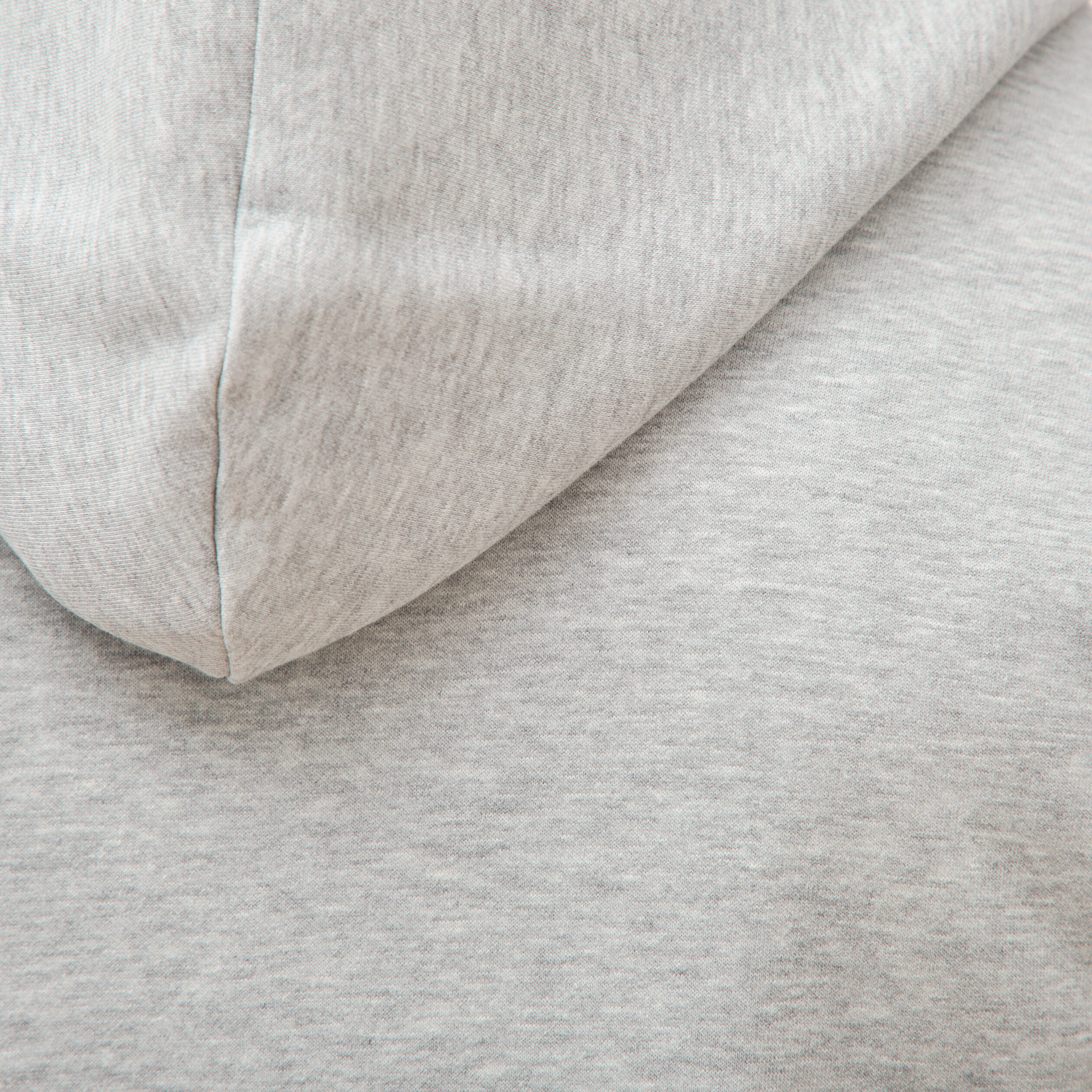 Sweat &agrave; capuche manches longues gris clair homme