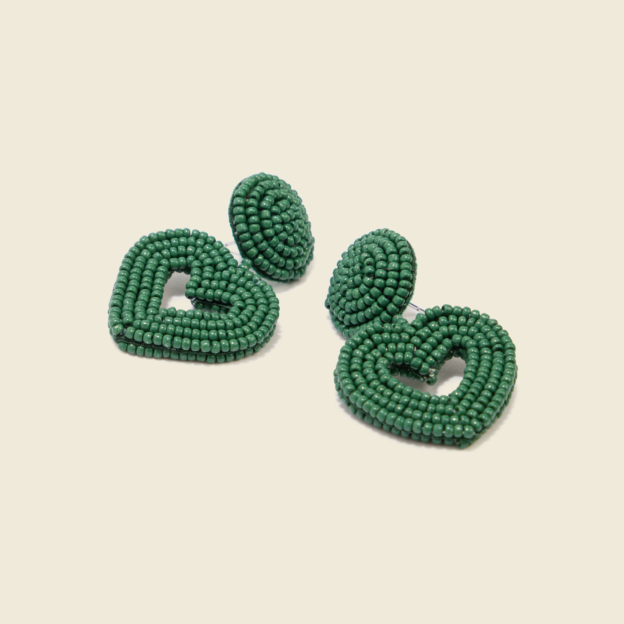Boucles d'oreilles vert femme