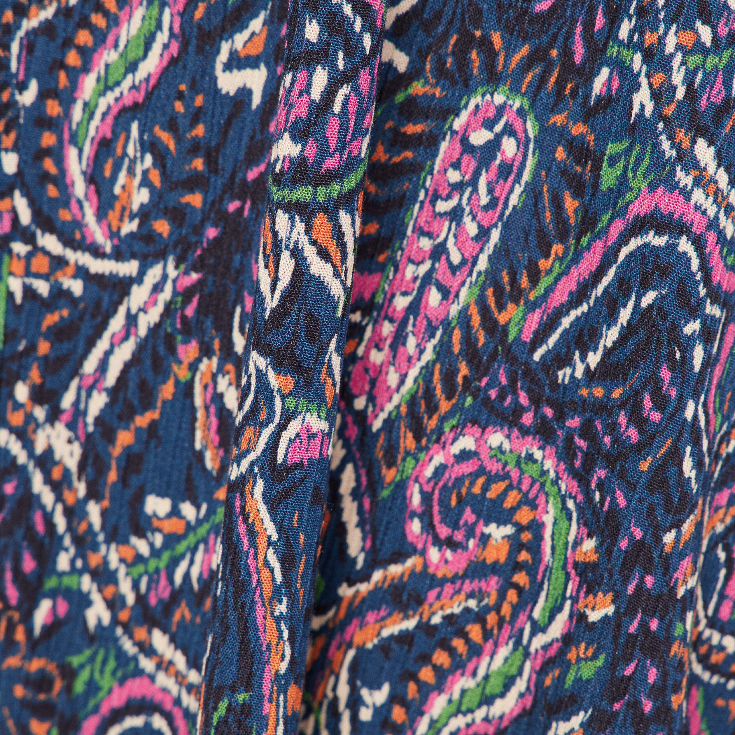 Robe longue droite à bretelles bleu femme