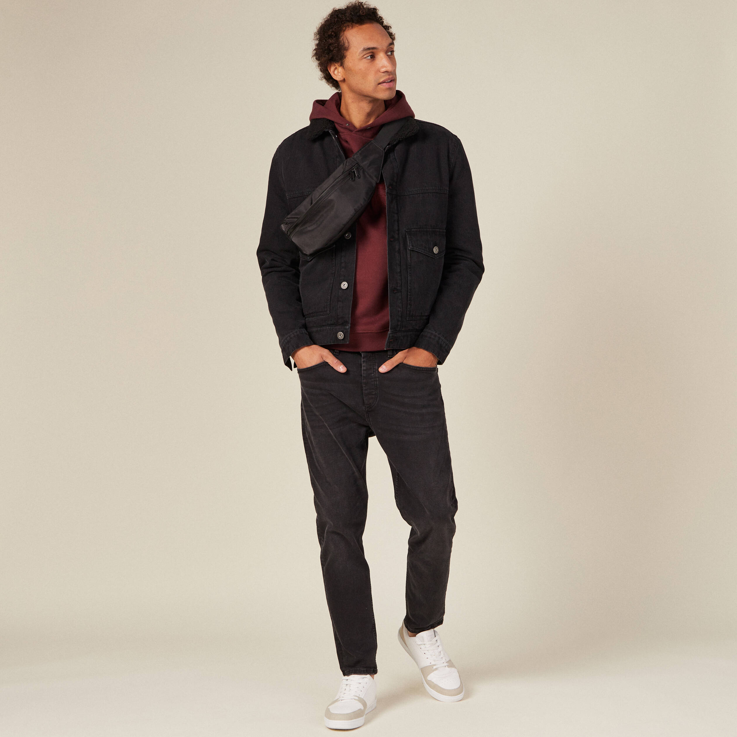 sweat a capuche rouge fonce homme Sweat à capuche rouge foncé homme