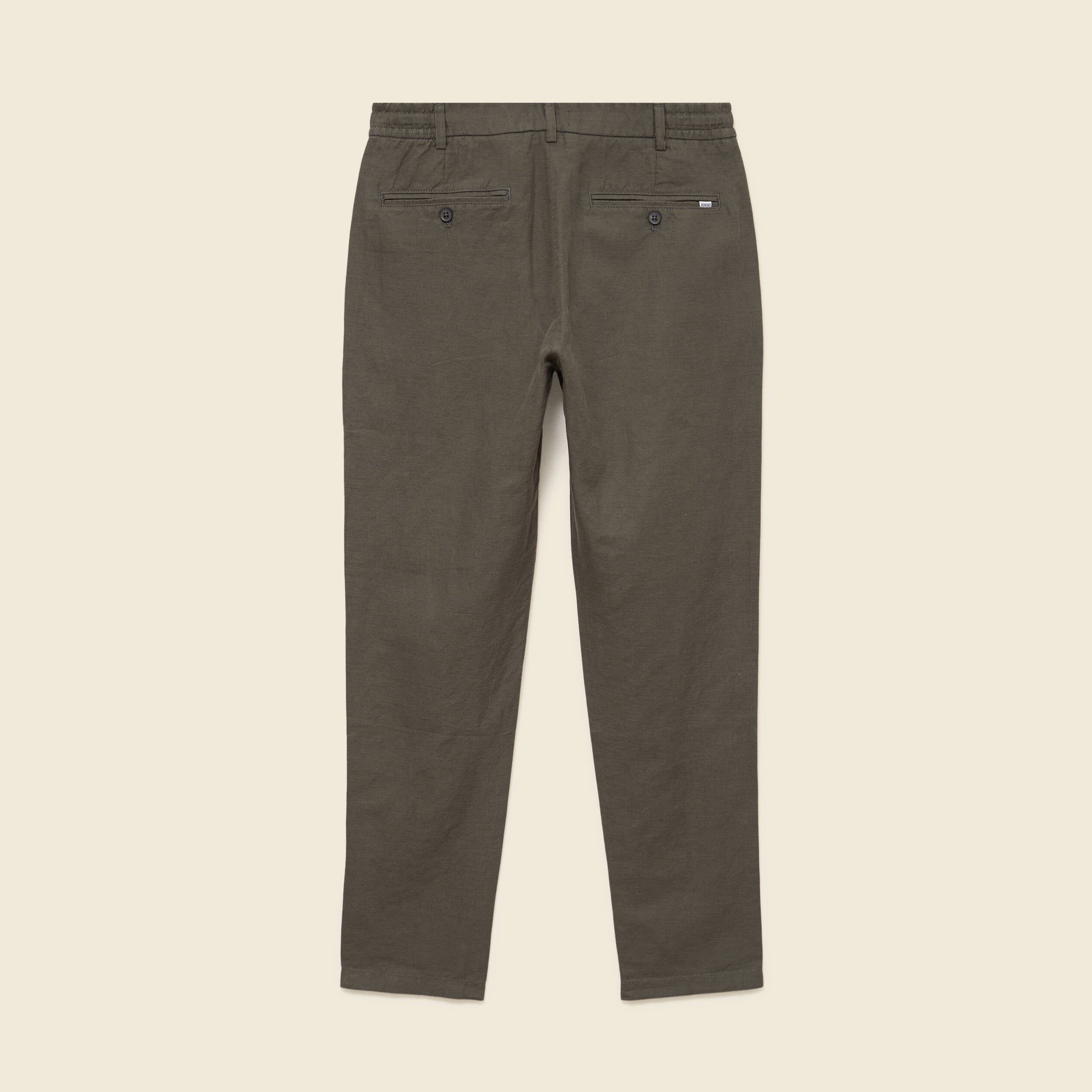 Chino coupe droite longueur 32 vert fonc&eacute; homme