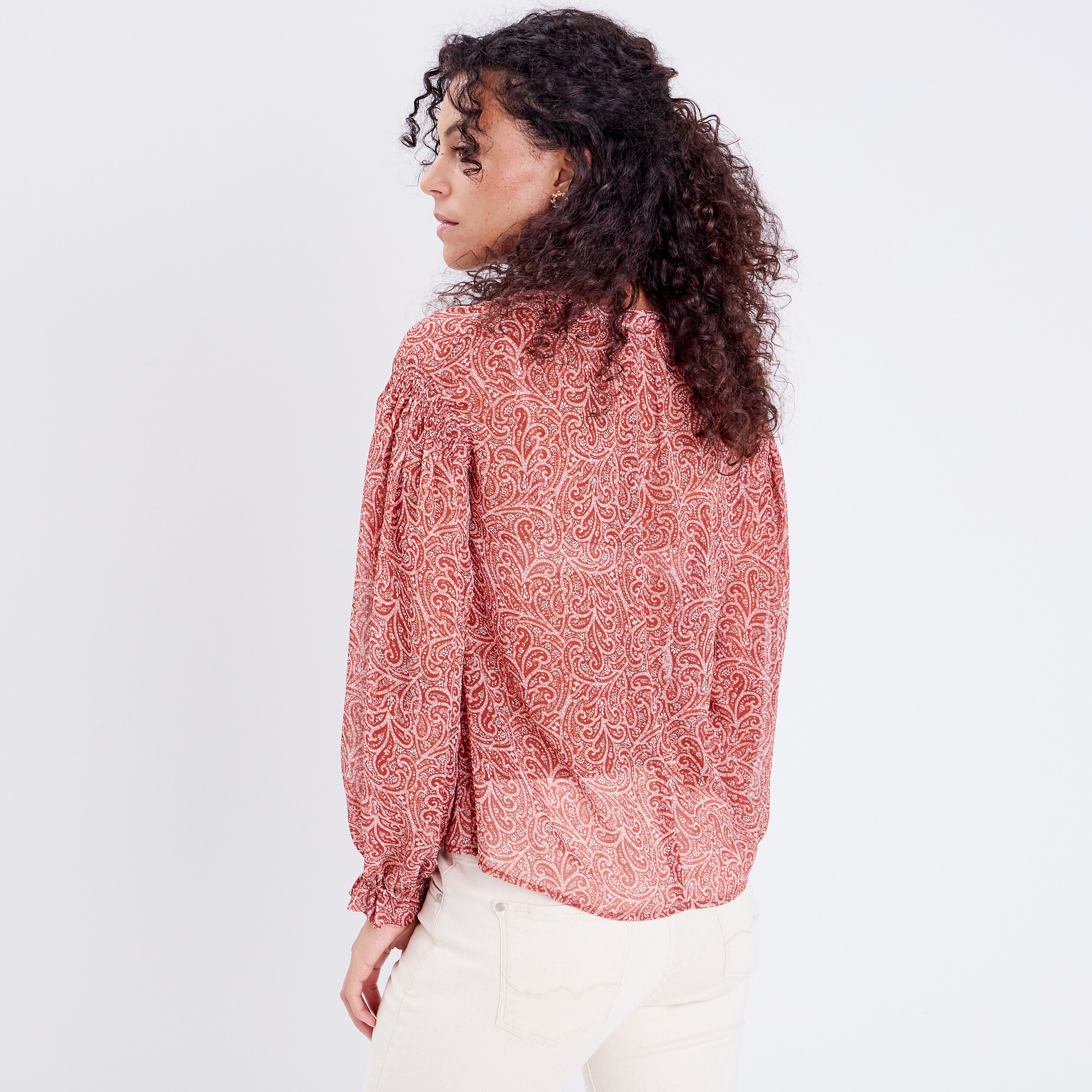 Blouse rouge sales femme h&m