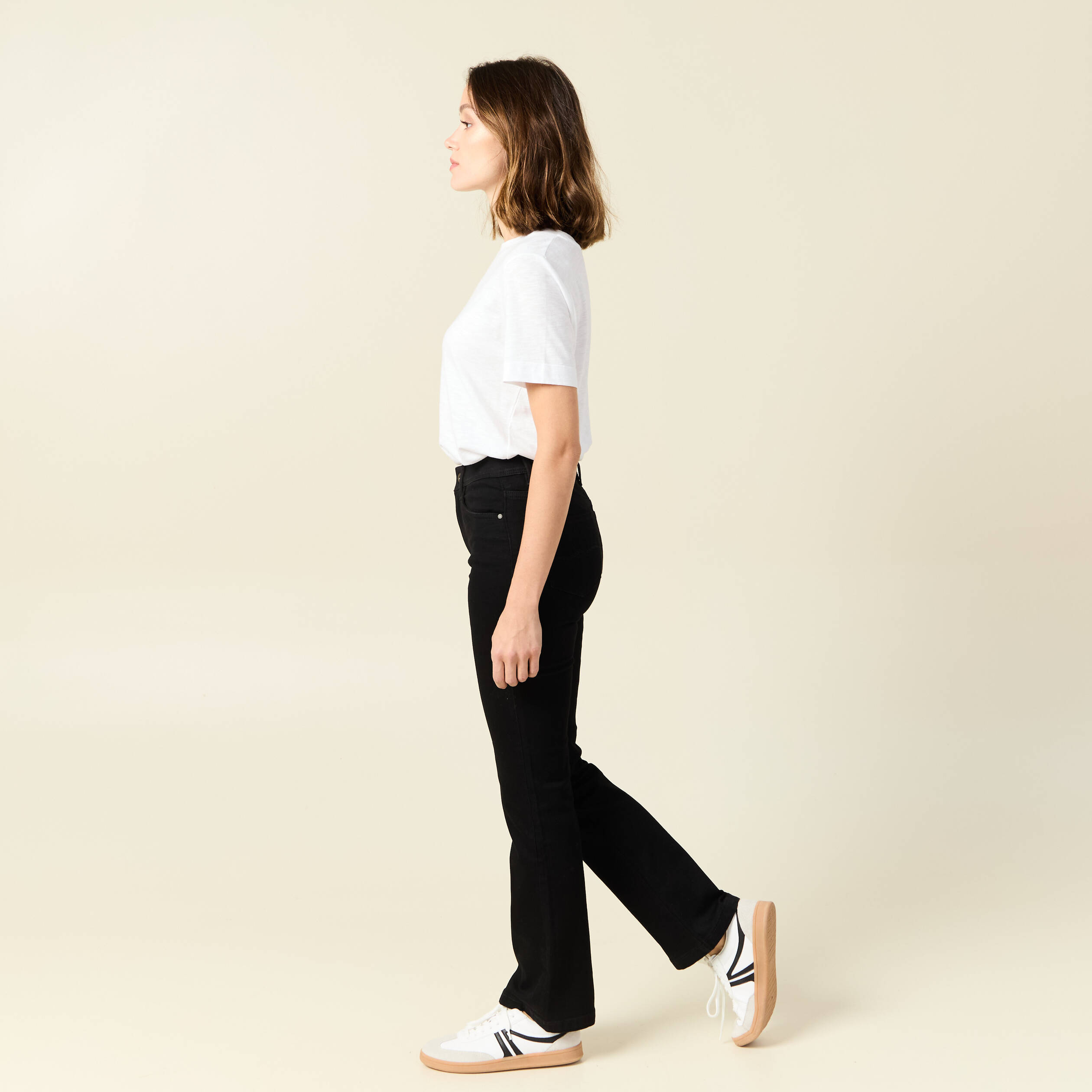 jeans bootcut denim noir femme Jeans bootcut denim noir femme