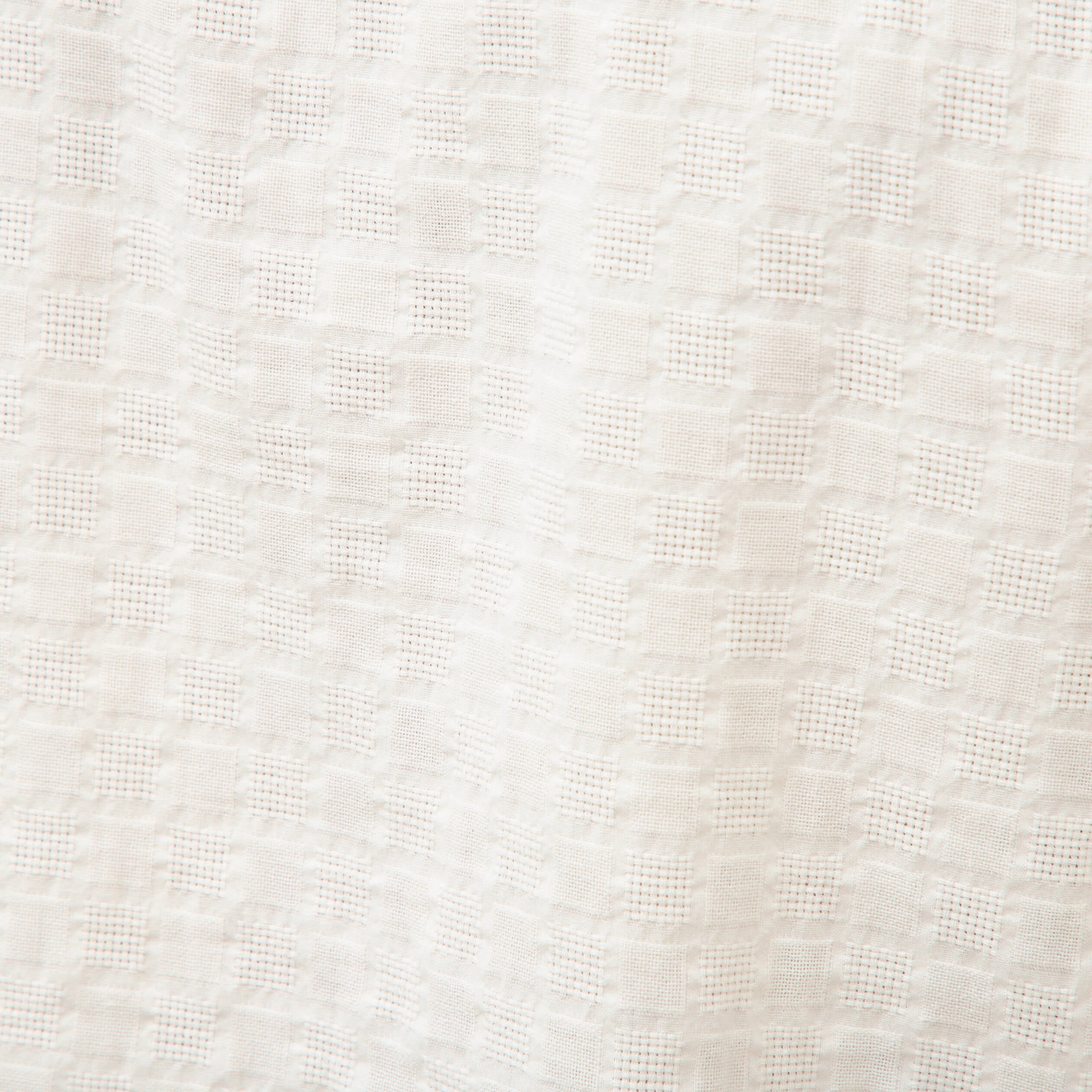 Col boyfriend manches courtes en coton ecru homme