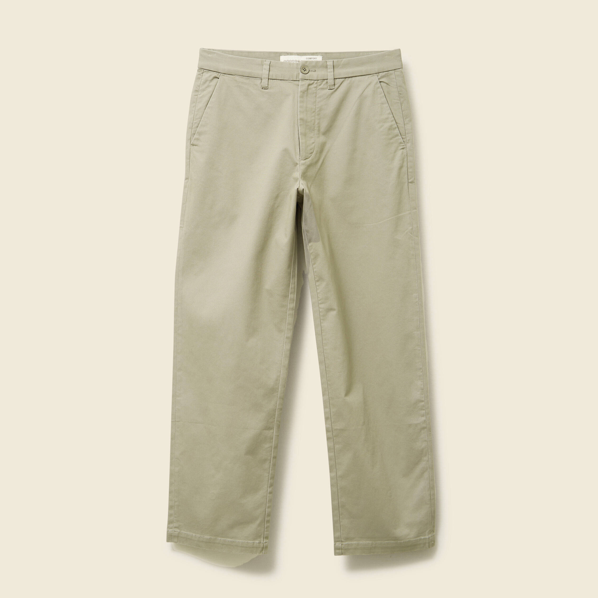 Chino coupe straight vert kaki homme