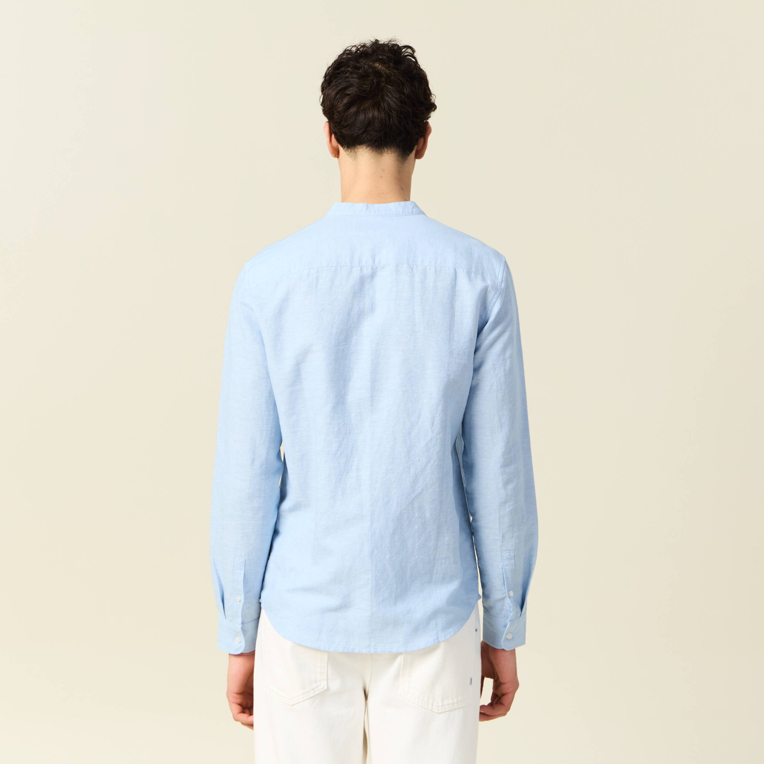 chemise manches longues bleu ciel homme Chemise manches longues bleu ciel homme