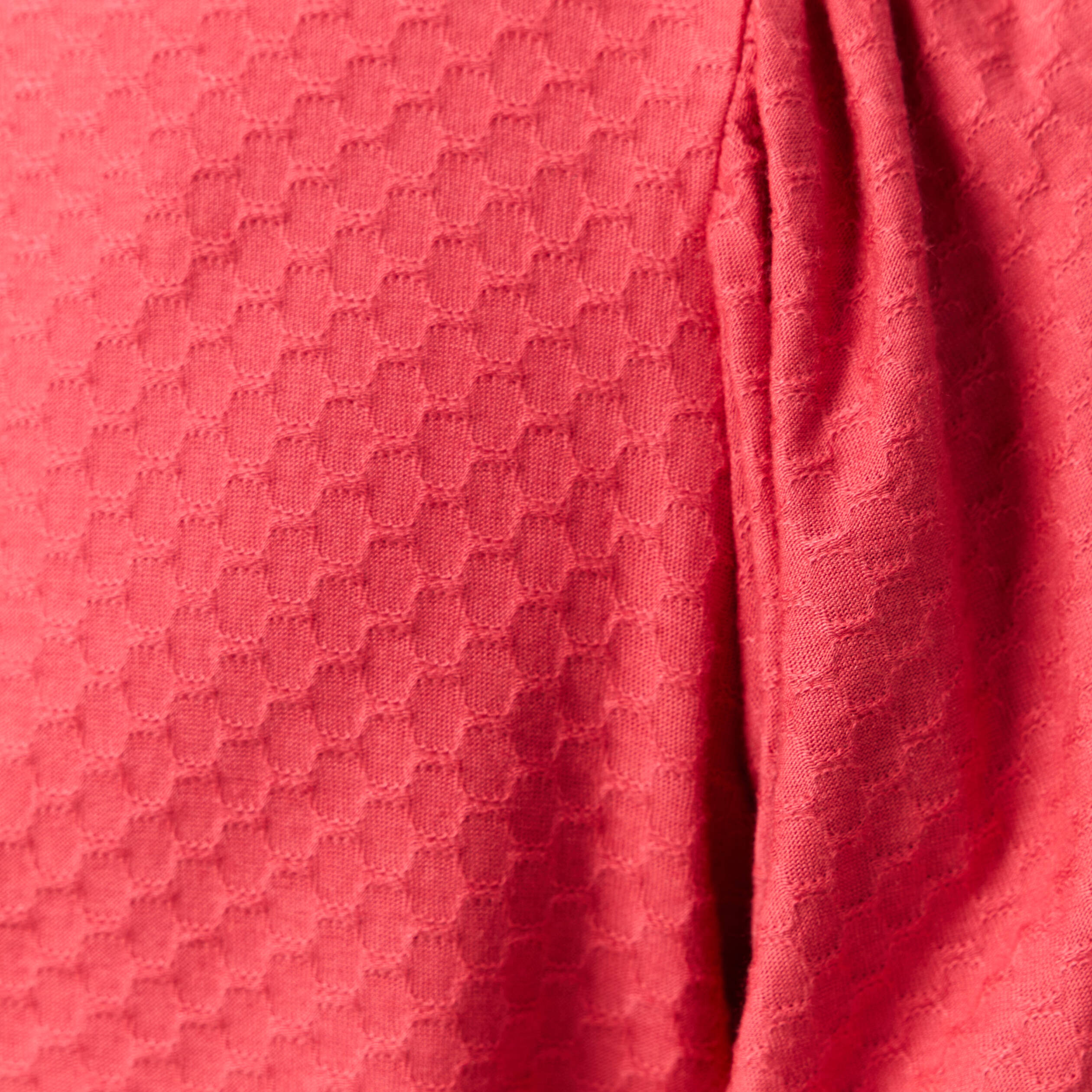 T-shirt manches courtes rouge fonc&eacute; femme