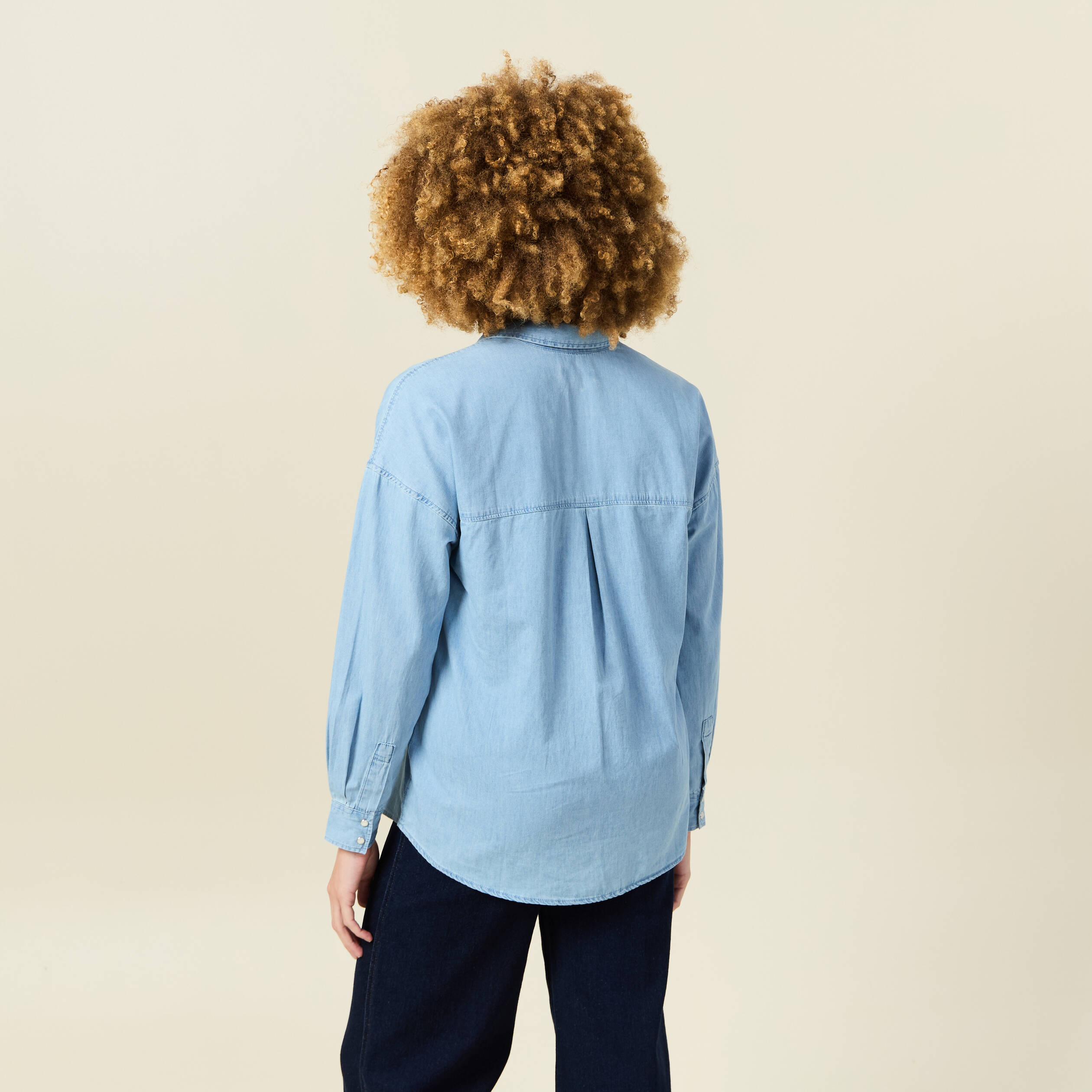 chemise en jean denim bleach femme Chemise en jean denim bleach femme
